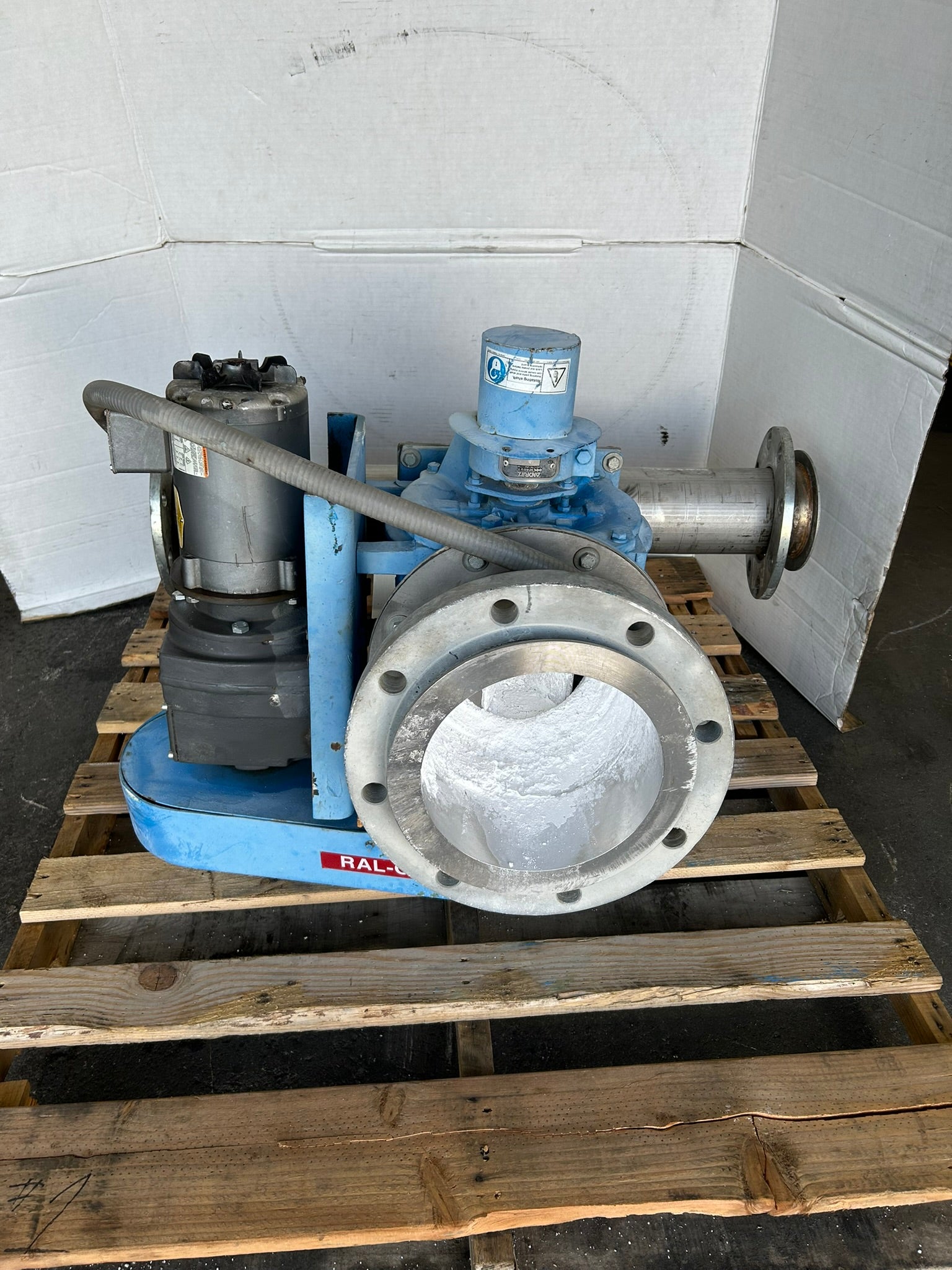 Andritz Sprout 10X8 STD Blower Rotary Airlock Valve w/ Gearbox & Motor 07-00062