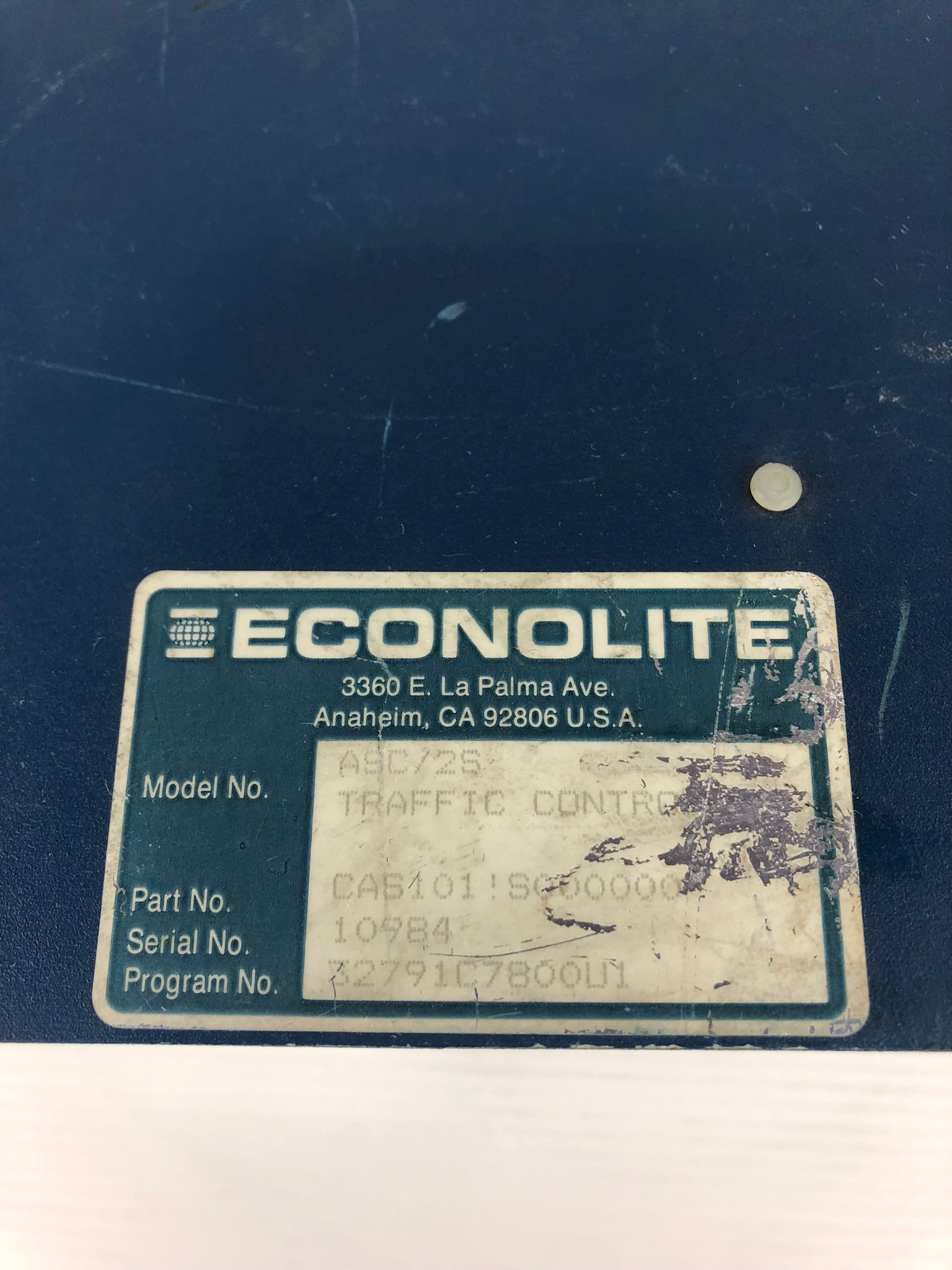 *** Econolite CAS101!S000000 Traffic Controller ASC/2S-1000