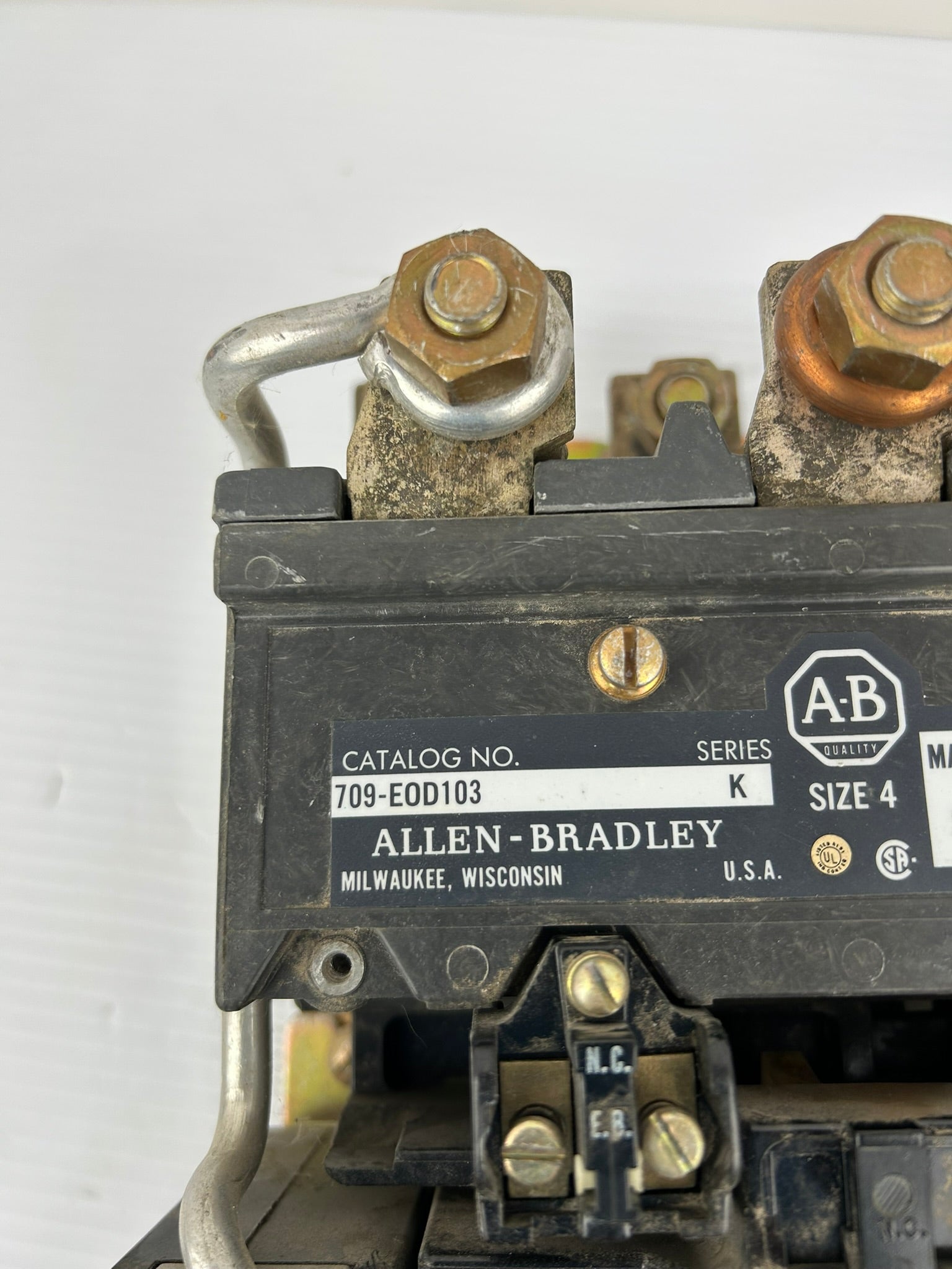 Allen-Bradley 709-E0D103 Motor Starter Size 4 Series K 3 Phase 3 Pole