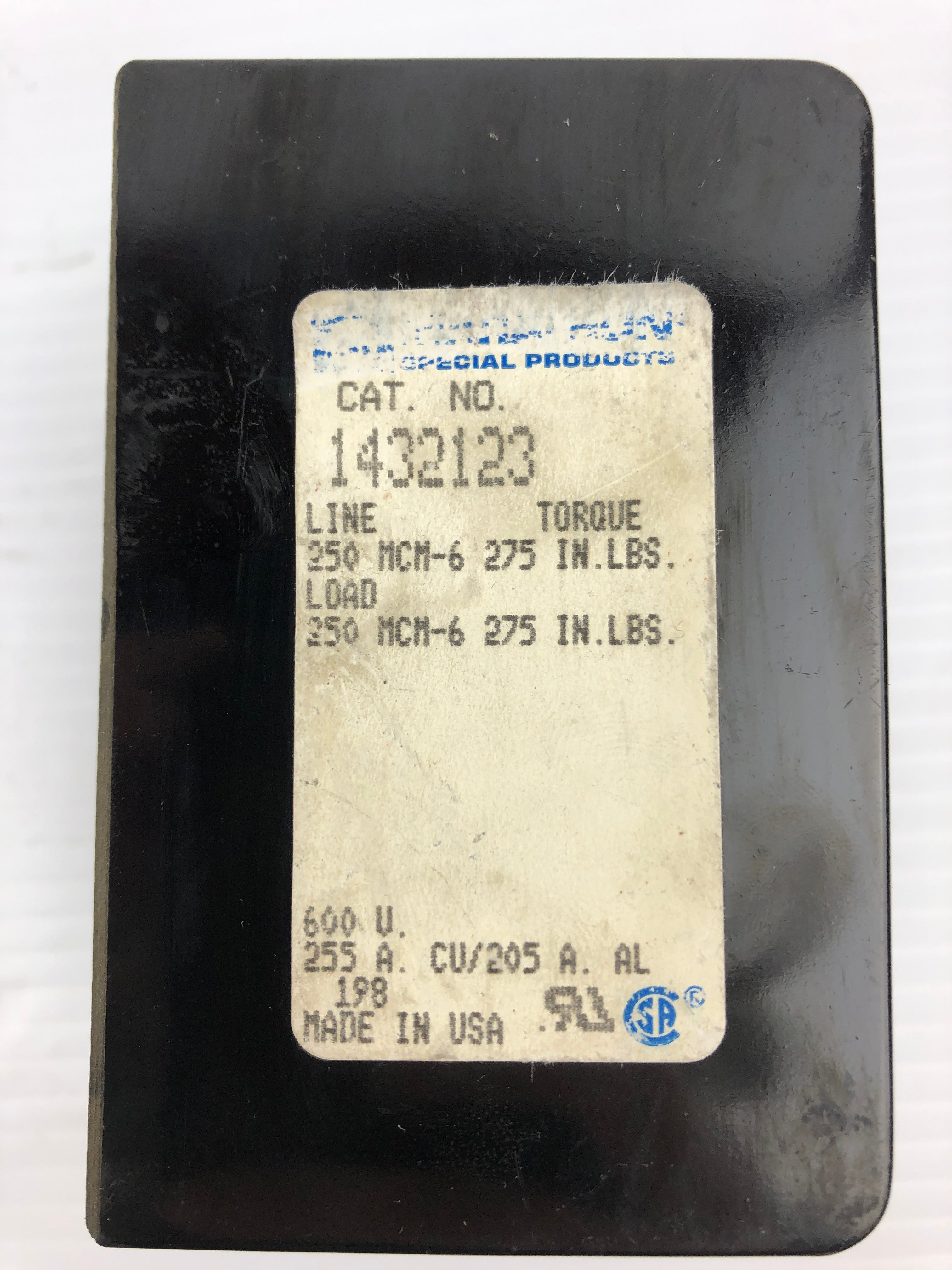 Marathon 1432123 Power Block 600V 255A 2P - Lot of 2