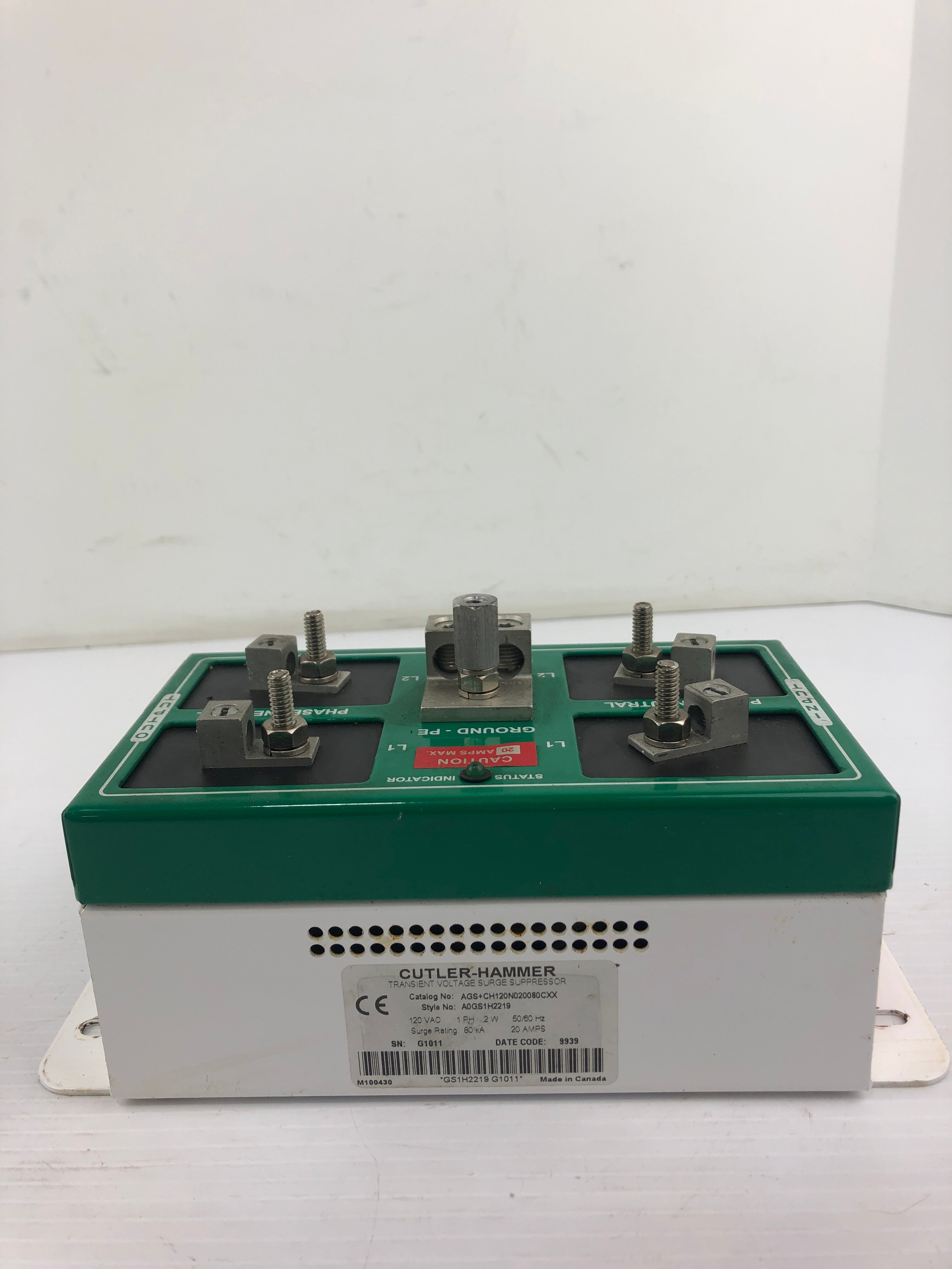 Cutler-Hammer AGS+CH120N020080CXX Transient Voltage Surge Suppressor 120VAC 1PH