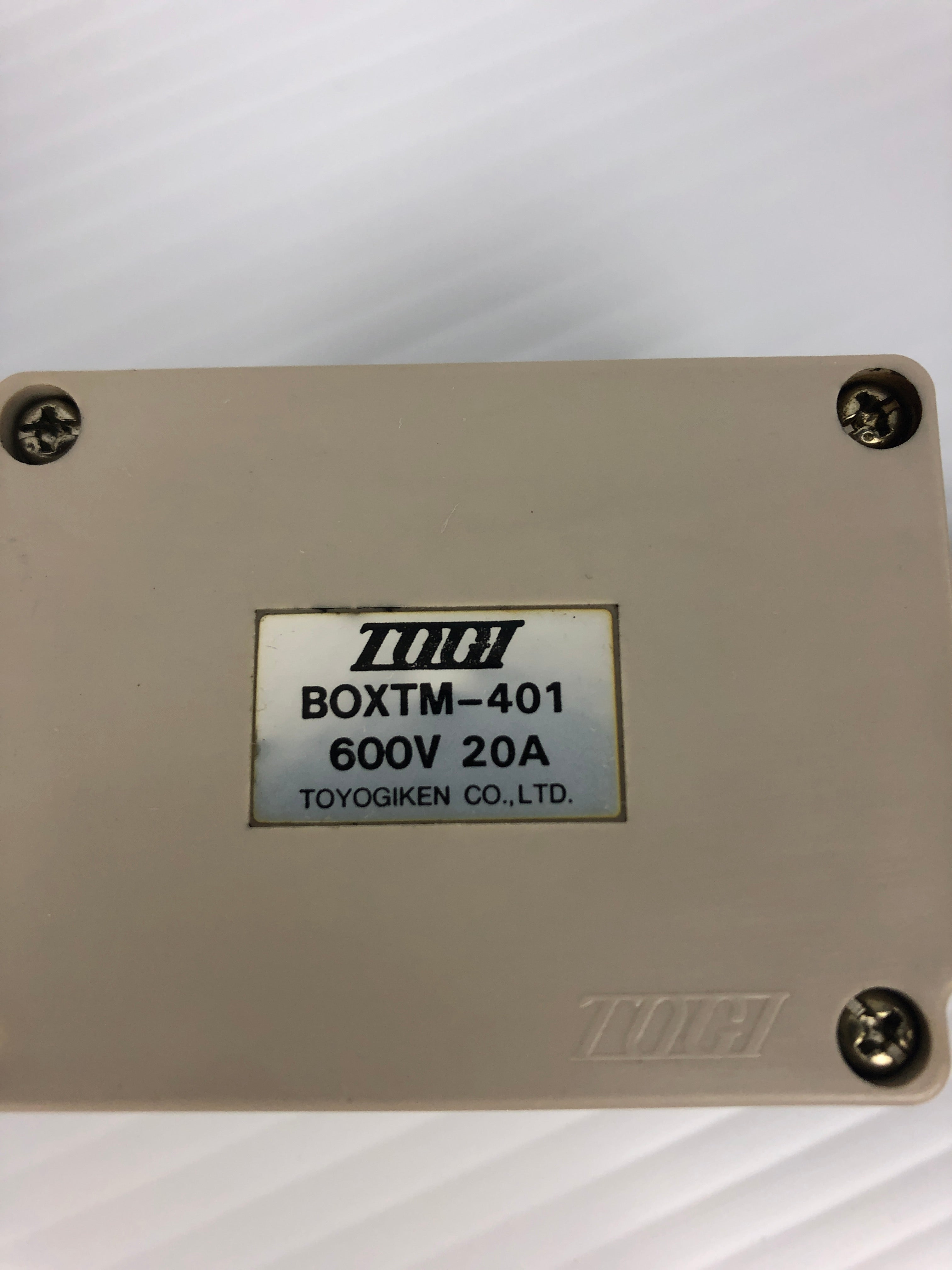Togi BOXTM-401 Relay Control Box 600V 20A 72mm x 42mm