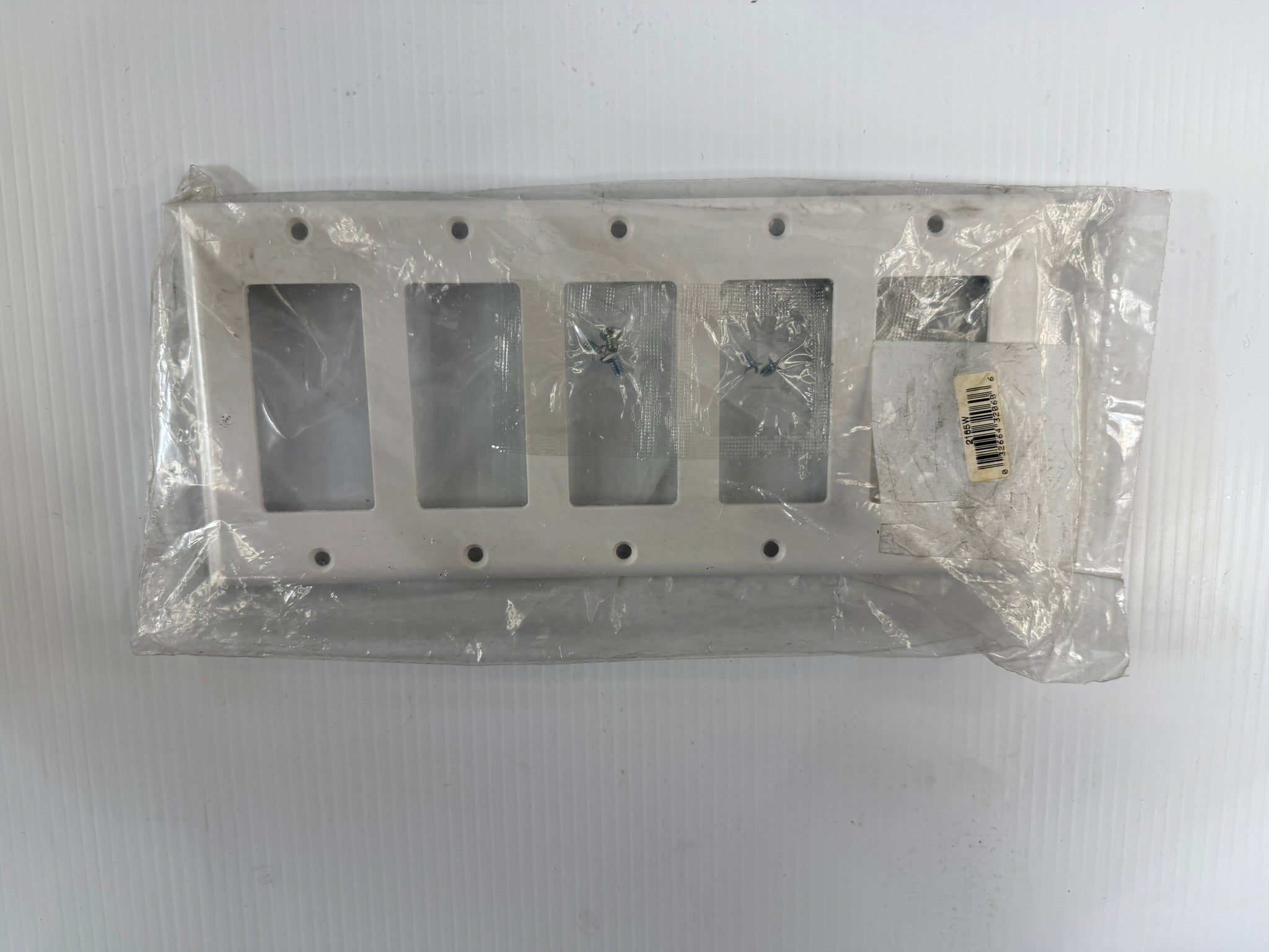 Cooper Wiring 5-Gang Toggle Switch Plate 2165W White Lot of 3