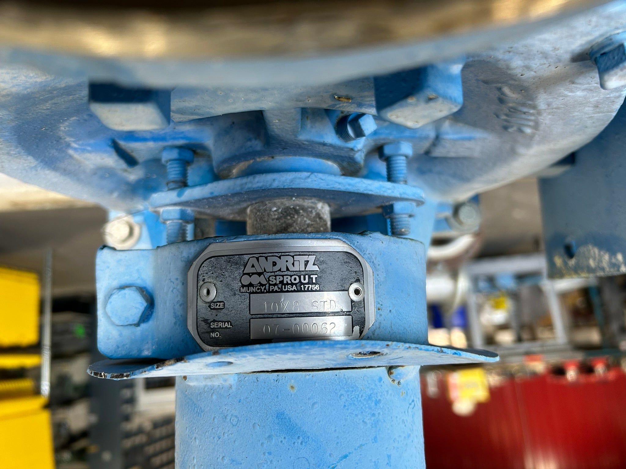 Andritz Sprout 10X8 STD Blower Rotary Airlock Valve w/ Gearbox & Motor 07-00062