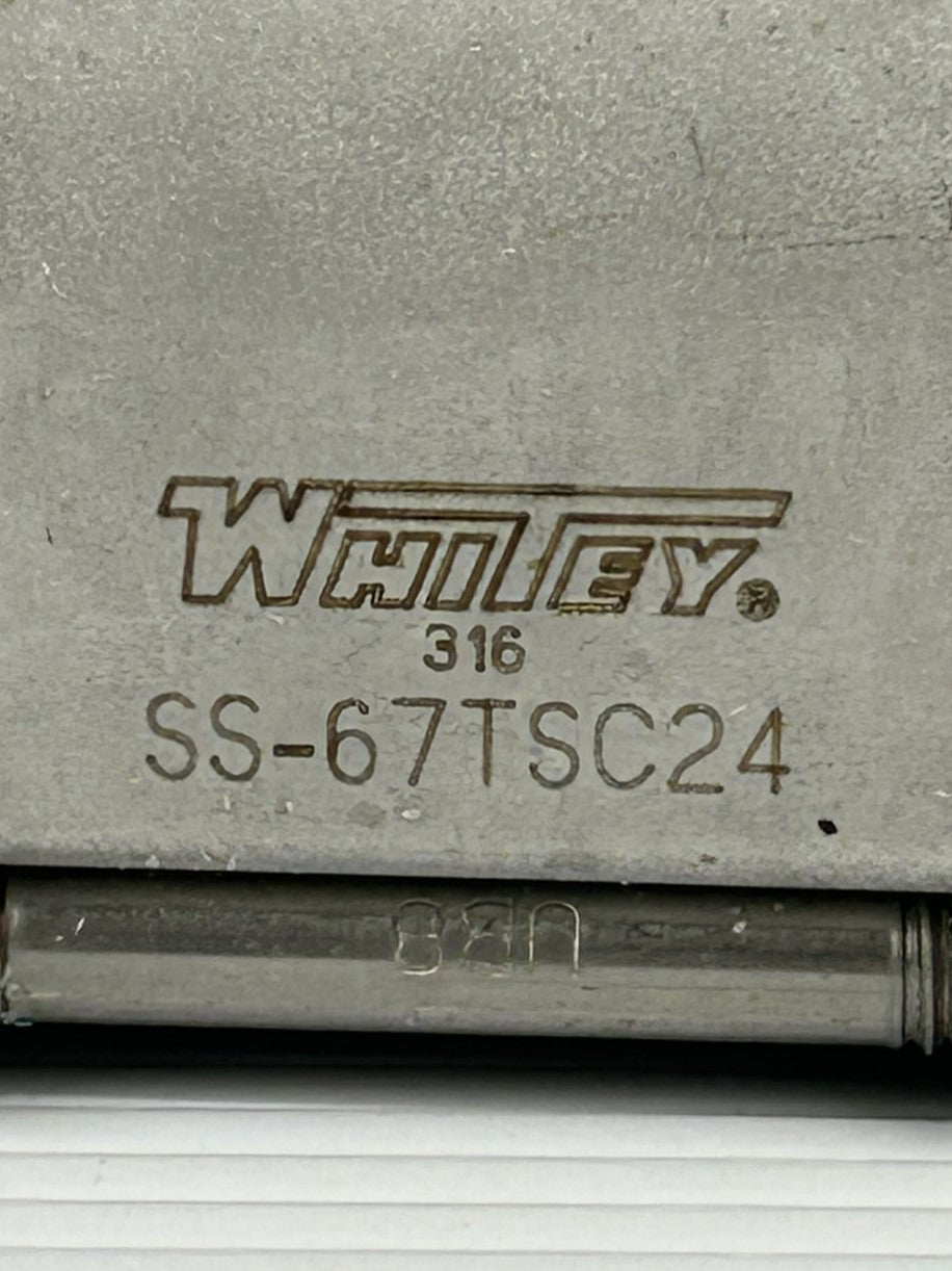 Whitey SS-67TSC24 Ball Valve 300 PSI 20.7 bar
