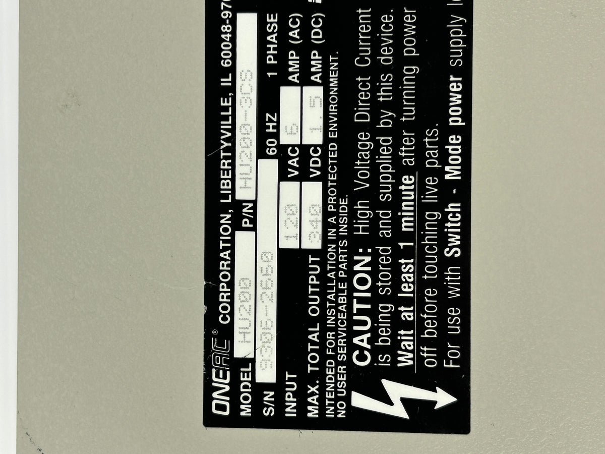OneAC HU200 Ride-Through Power Source Power Supply Hold Up HU200-3CS