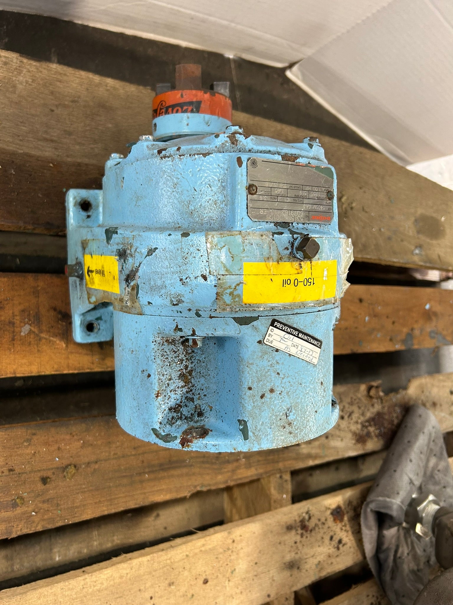 Dodge 140SM16A3 Gear Reducer 5315181001GB6079163-10-ER 3HP 351 in-lbs 3.4 Ratio