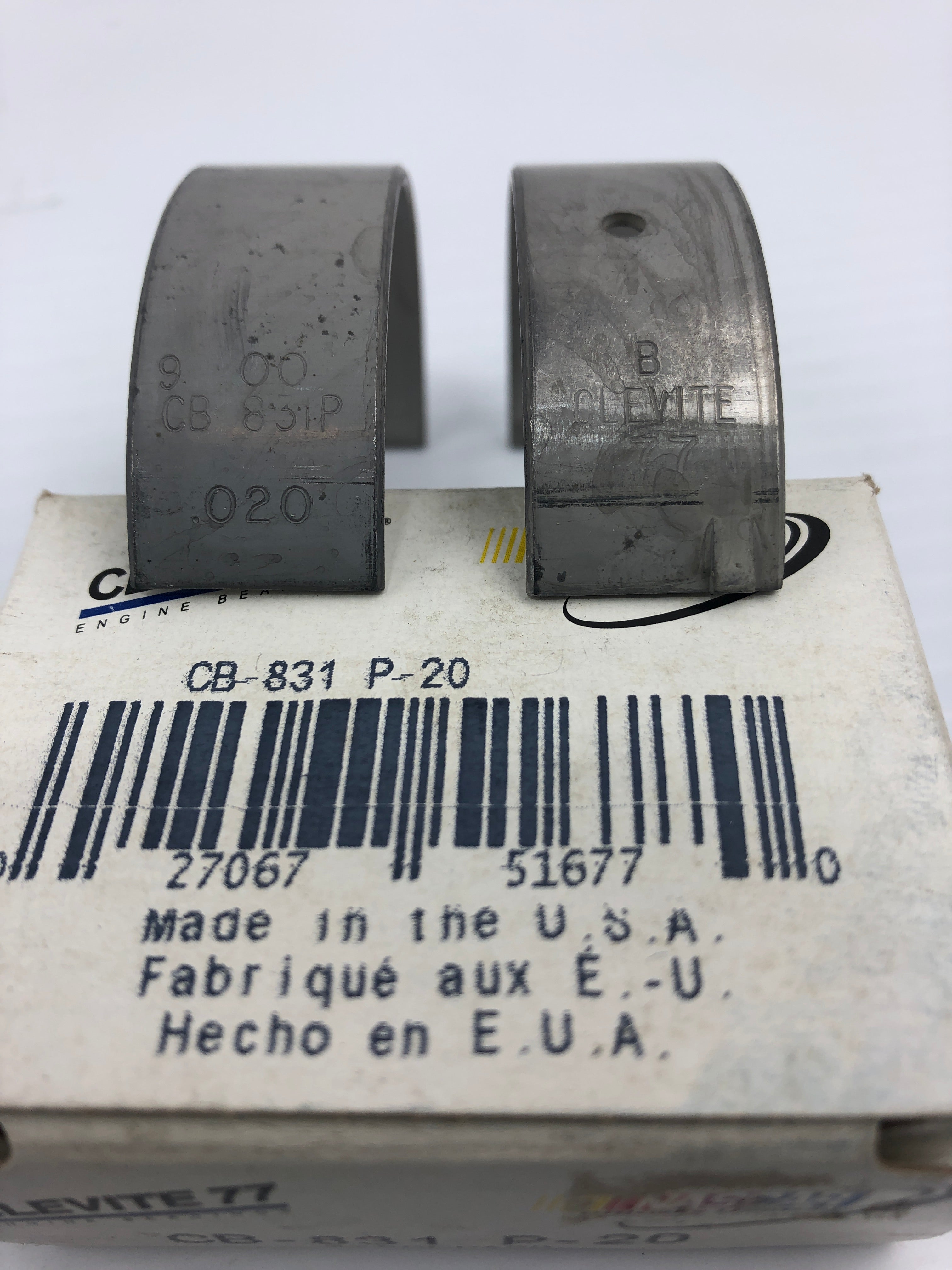 Clevite CB831P20 Engine Connecting Rod Bearing Pair CB-831 P-20