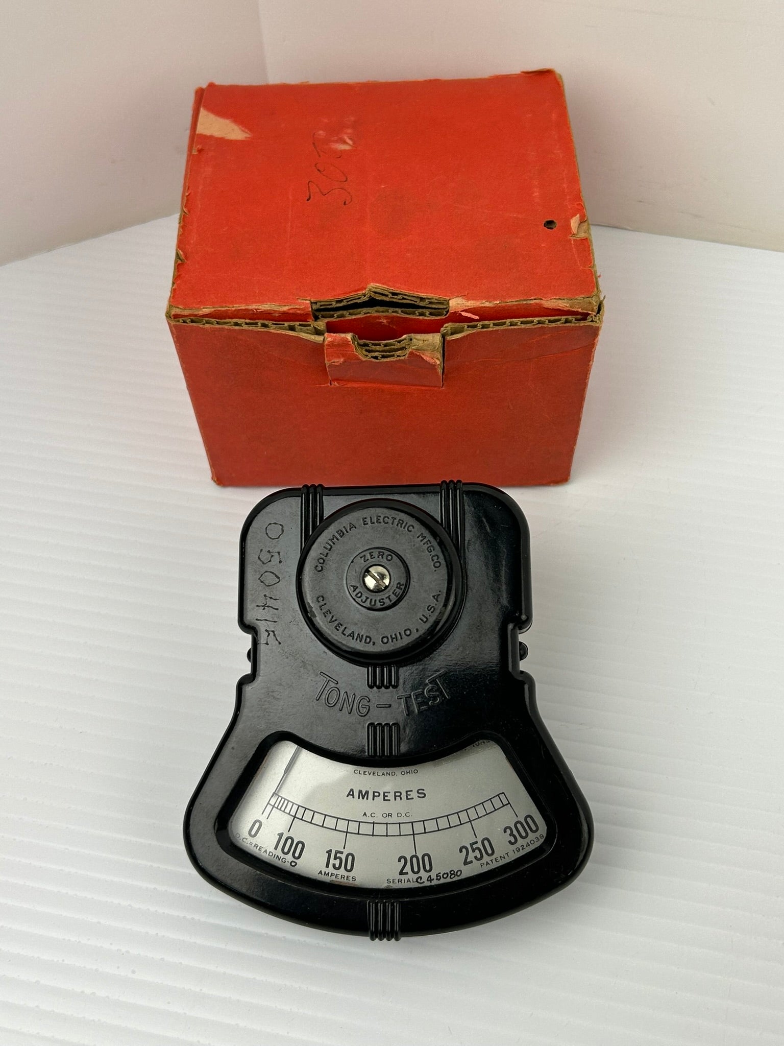 Vintage Columbia Electric 1924039 Tong Test 0-300A