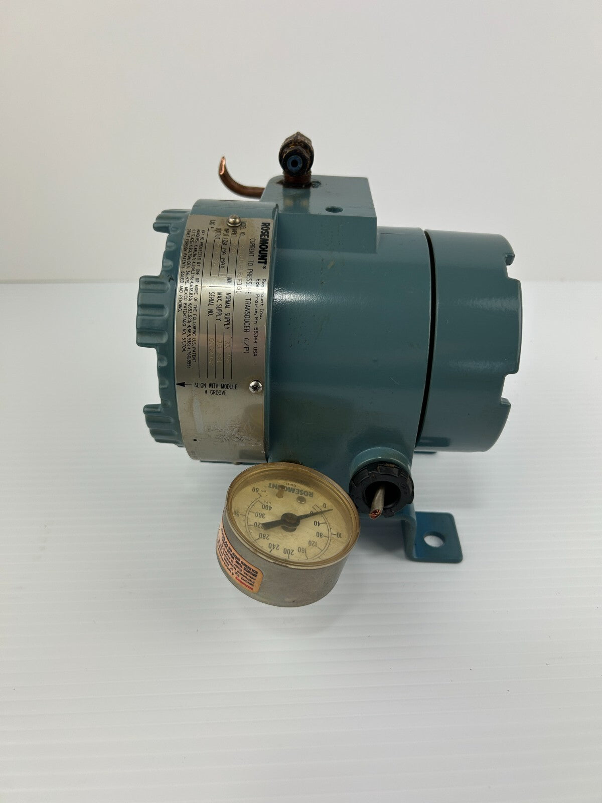 Rosemount 3311DM1H1B1F1G1 Pressure Transducer 4-20mA / 100mA Max 3-15 PSI