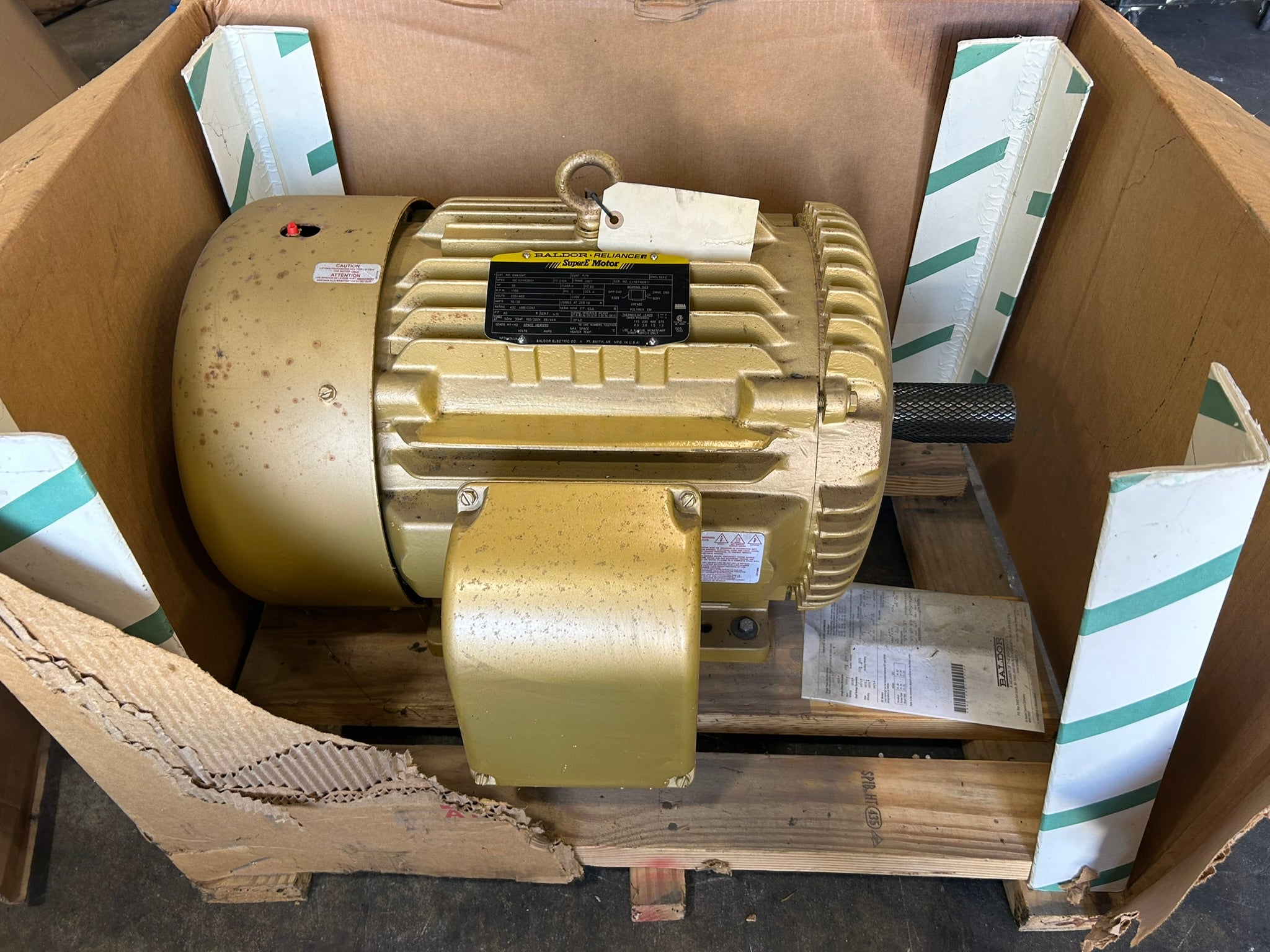 Baldor Reliance EM4104T Super-E Motor 30HP 230/460V 3PH TEFC 1760RPM 286T