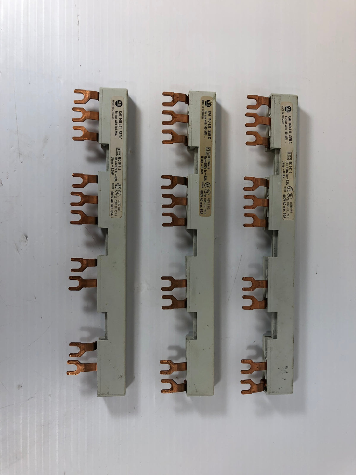 Allen-Bradley 140-L11 Common Link Jumper Terminal Series C - Lot of 3