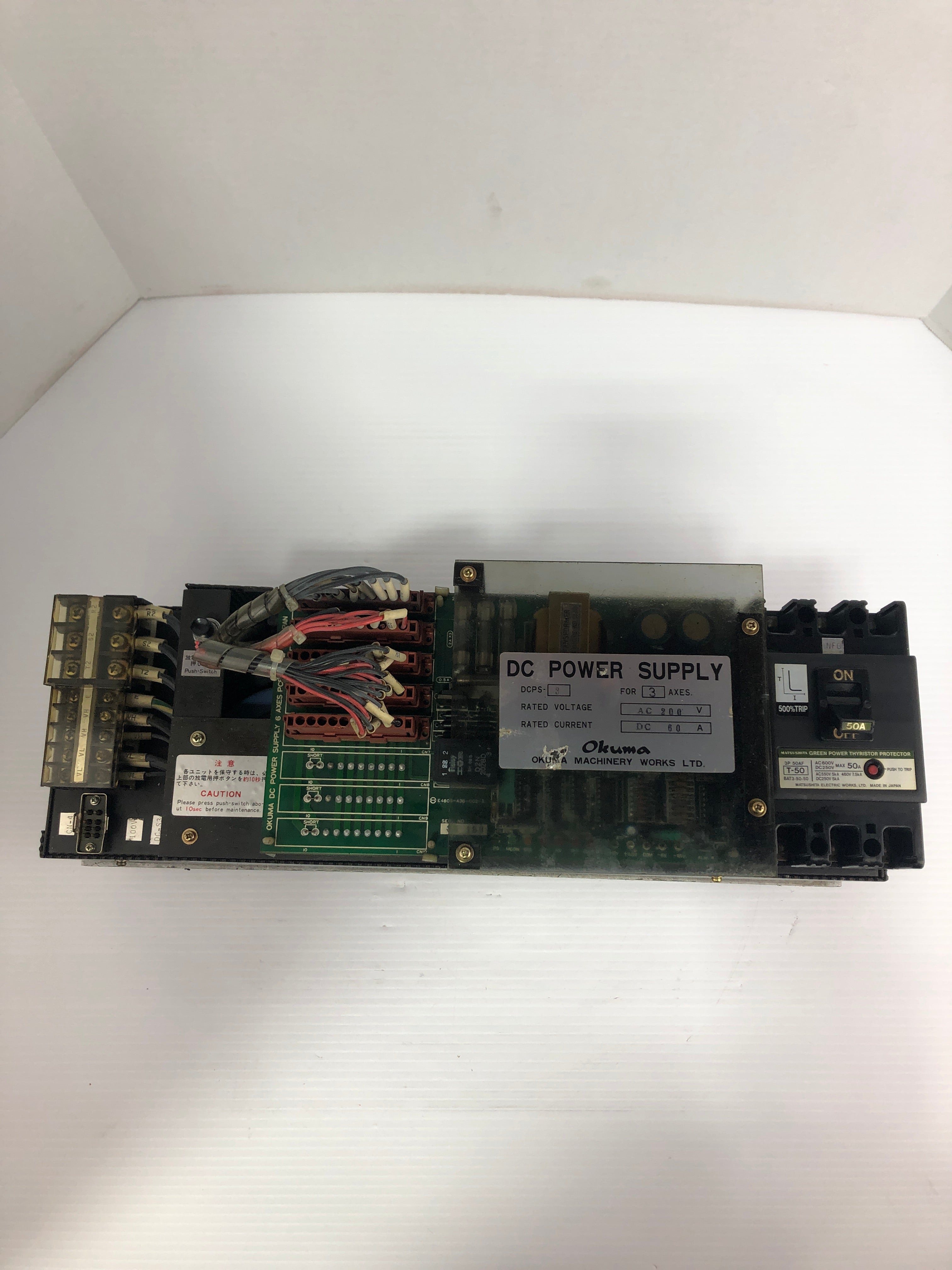 Okuma DCPS-3 DC Power Supply 200V 60A For 3 Axes