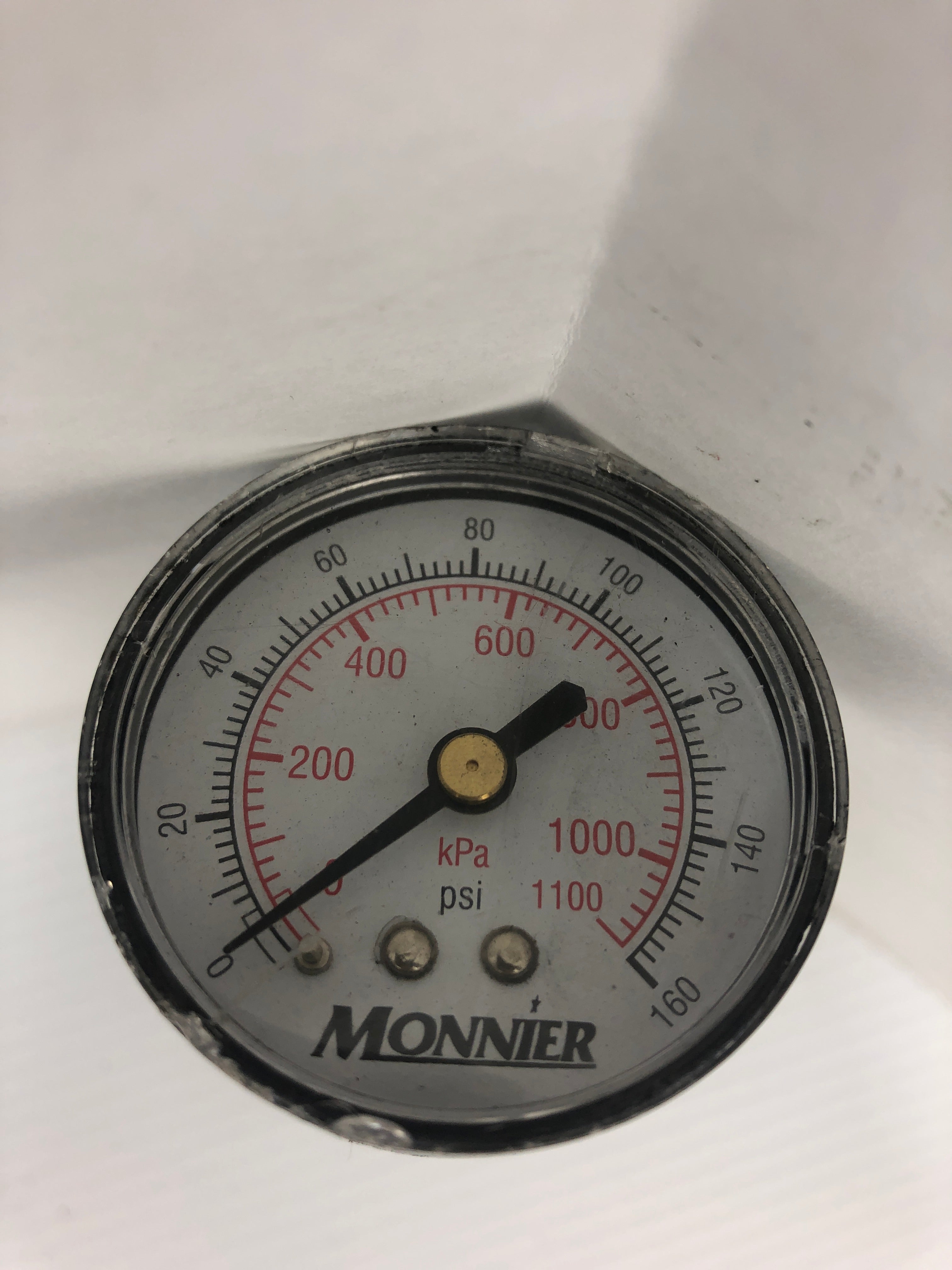 Monnier Pressure Gauge Assembly 0-160 PSI / 0-1100 kPa