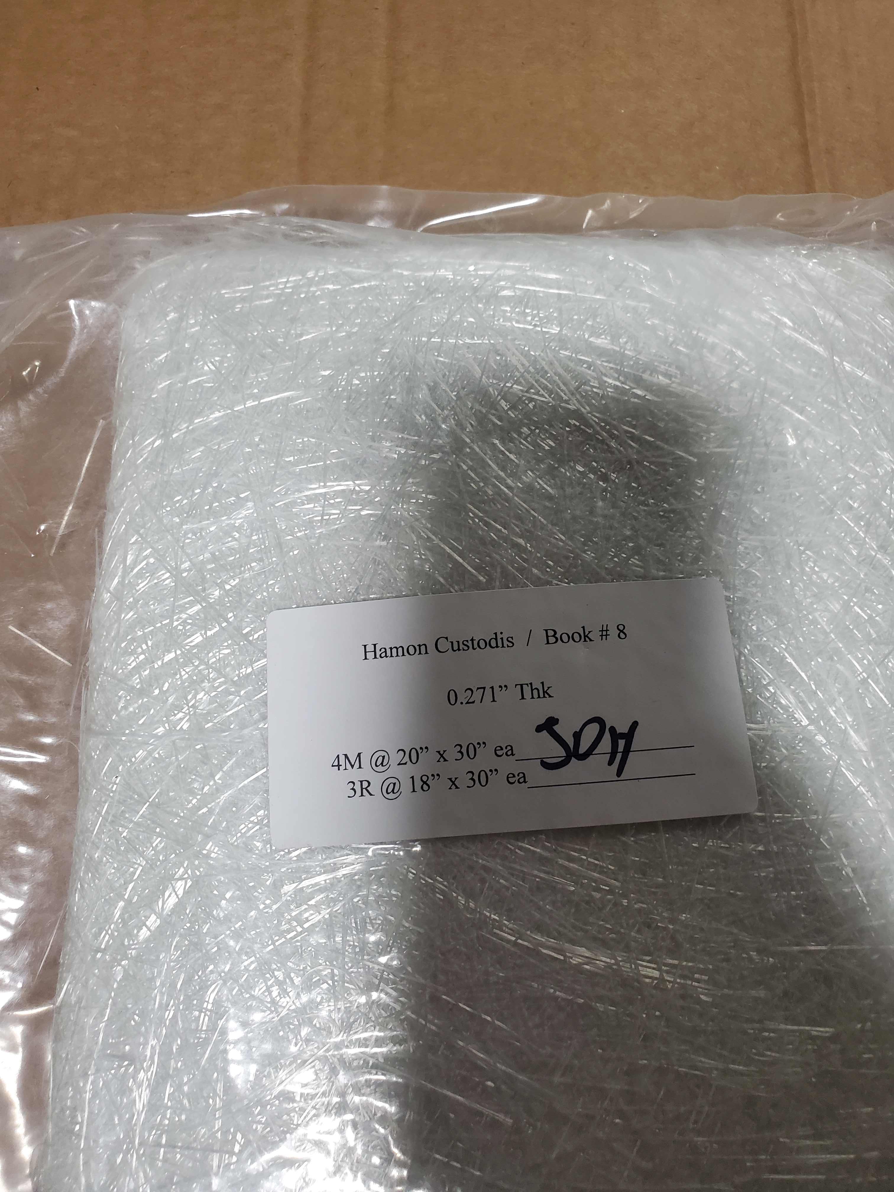Book # 8 Fiberglass Insulation Blanket 0.271" Thick