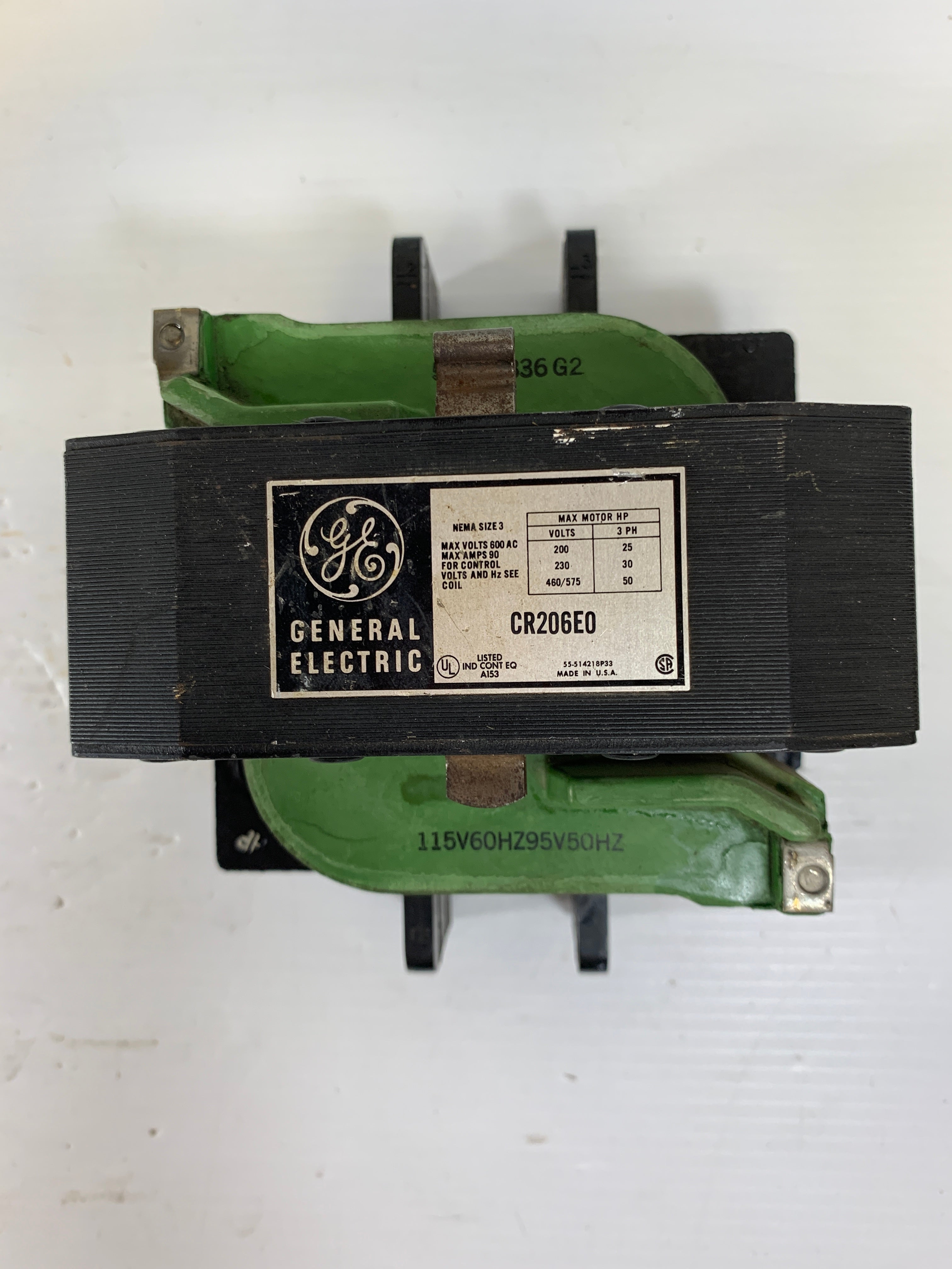 General Electric CR206E0 Contactor Control NEMA Size 3