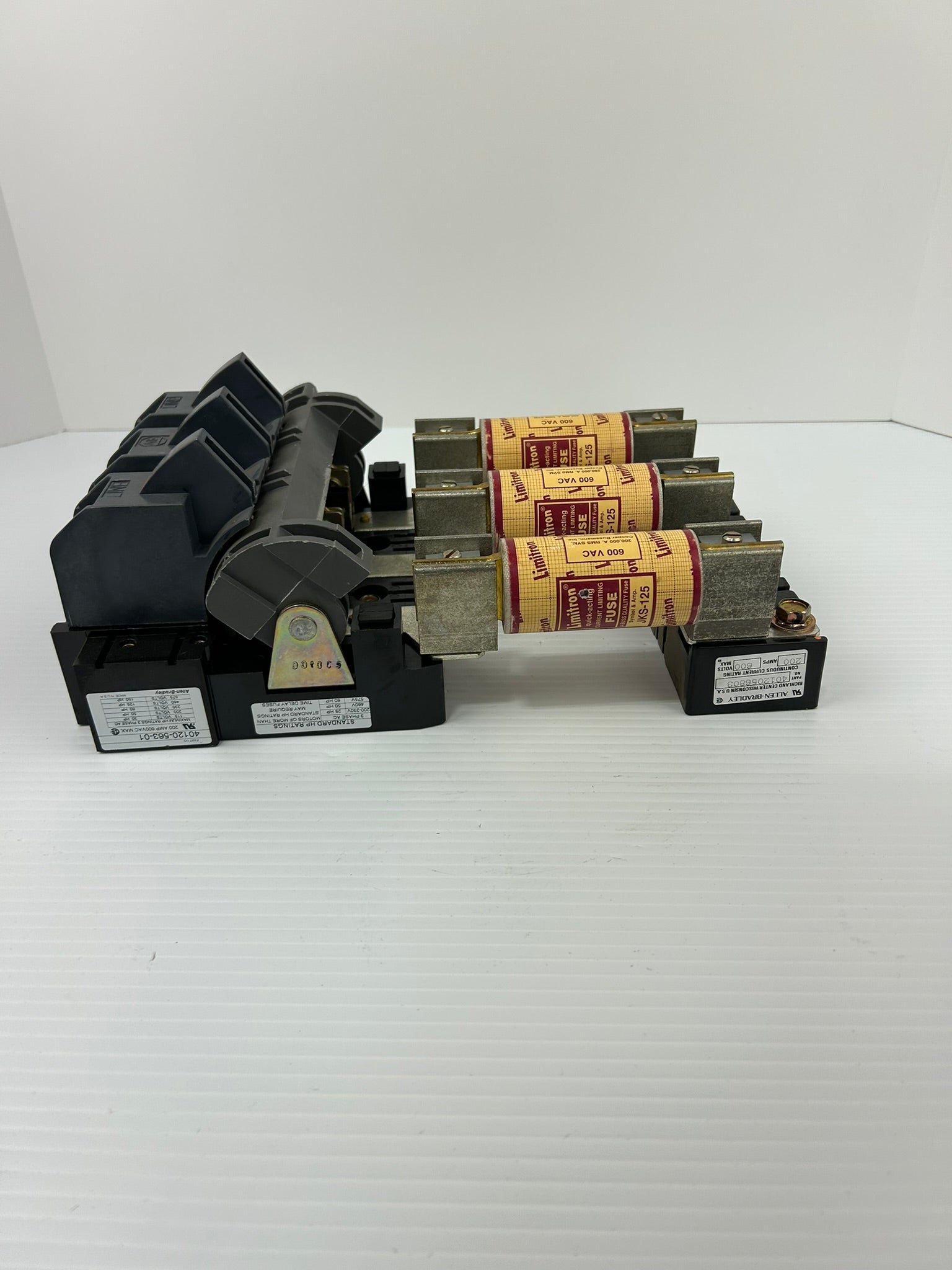 Allen-Bradley 40120-563-01 Fusible Disconnect Switch 200A 600V with Fuses JKS125