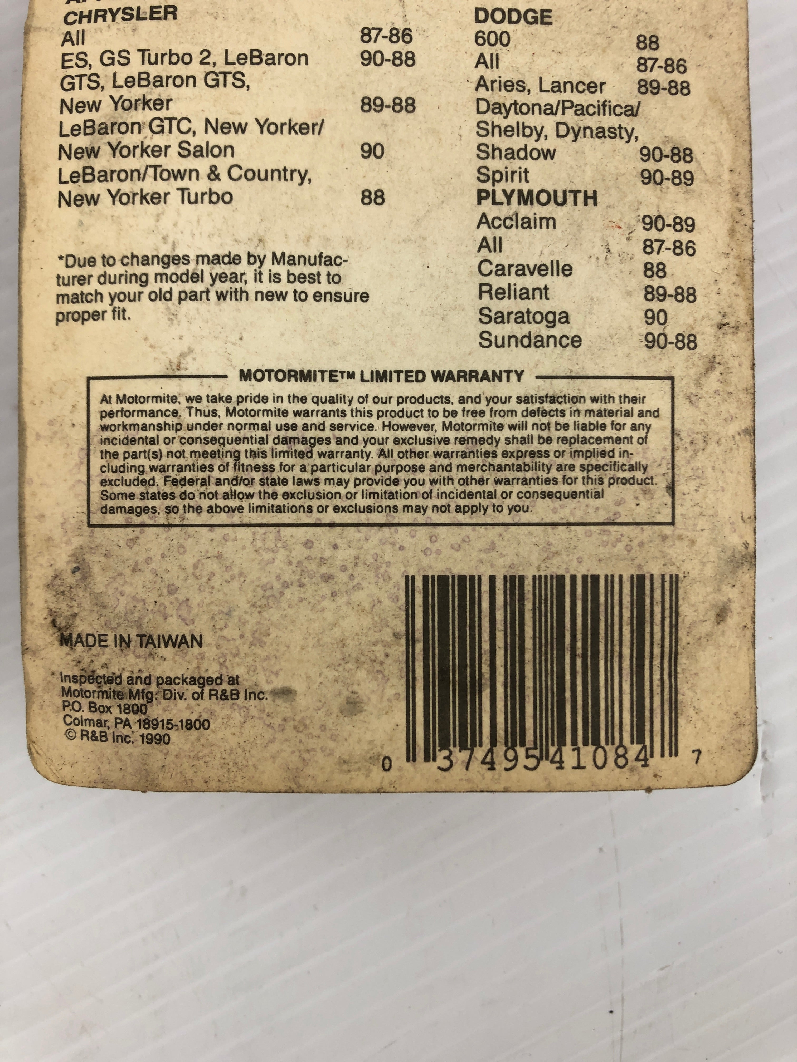 Help! 41084 Air Cleaner Hold Down For Chrysler, Dodge and Plymouth