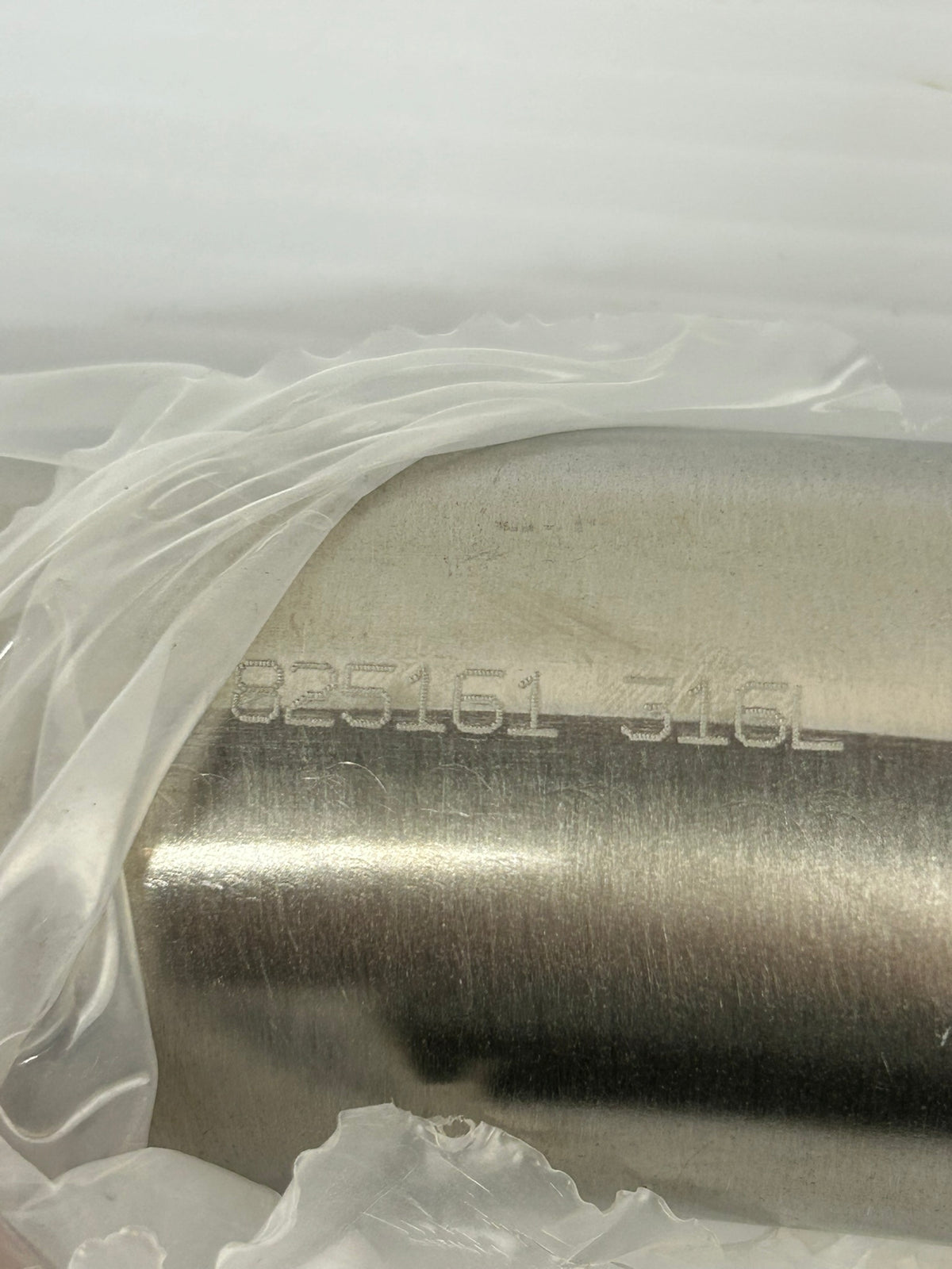 Pipe Tube Curved 825161 316L Stainless Steel 25" Long x 2" OD x 1.85" ID