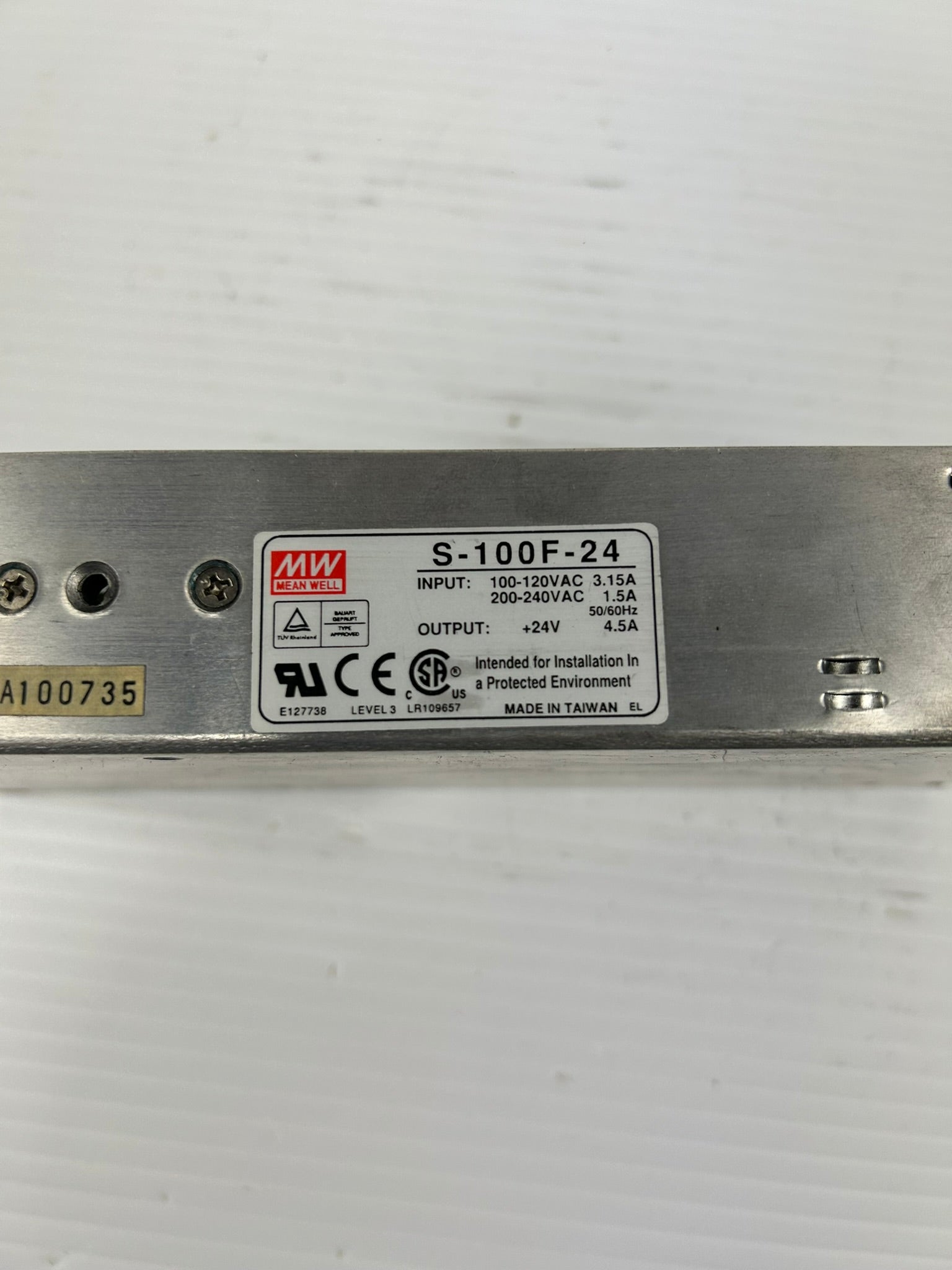 Mean Well S-100F-24 Switching Power Supply 24V 4.5A