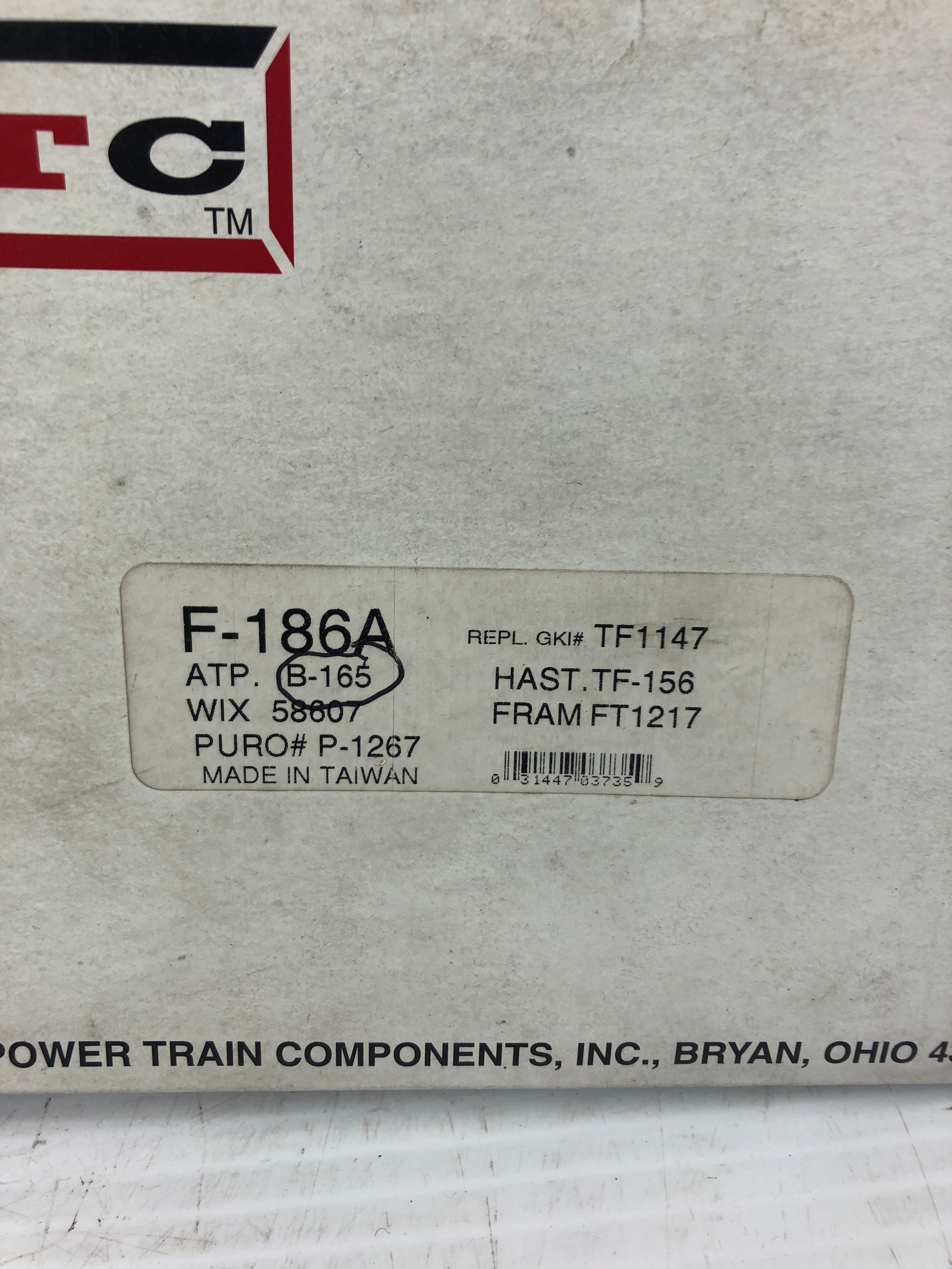 PTC F-186A Automatic Transmission Filter