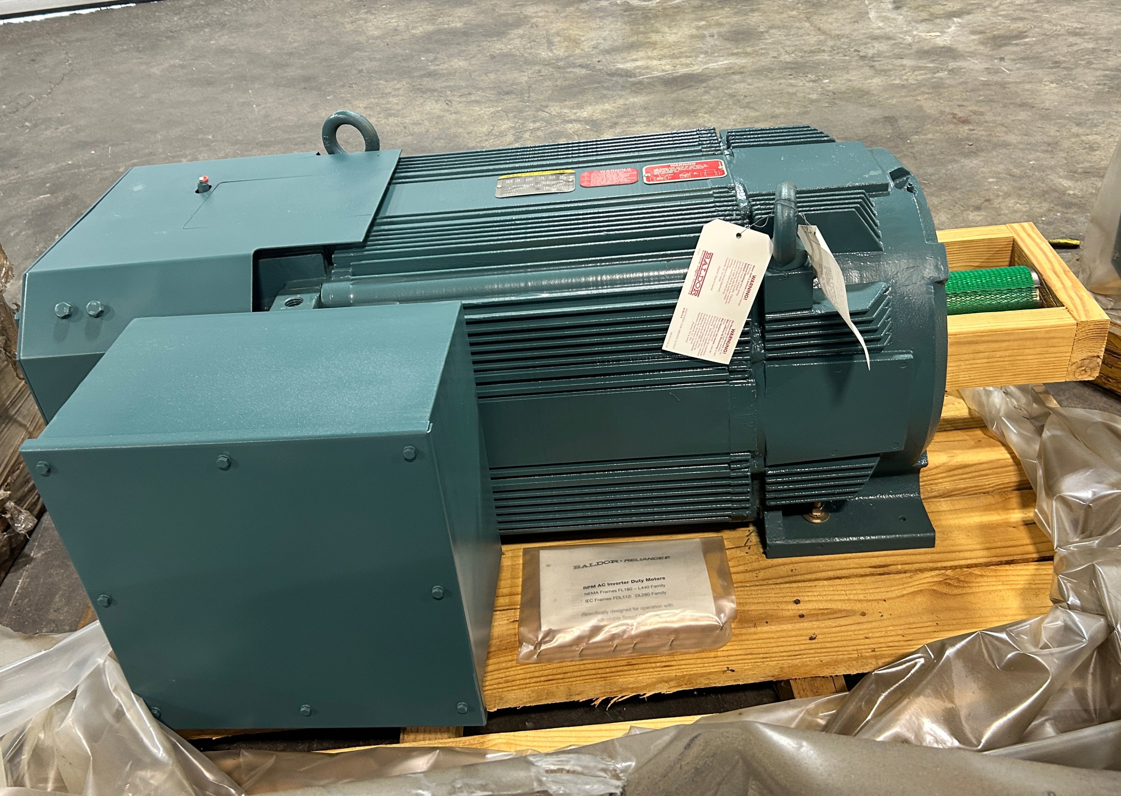 ABB Baldor Reliance 100HP Inverter Duty AC Motor F36-A000-0142 TEFC 460V 3PH RPM