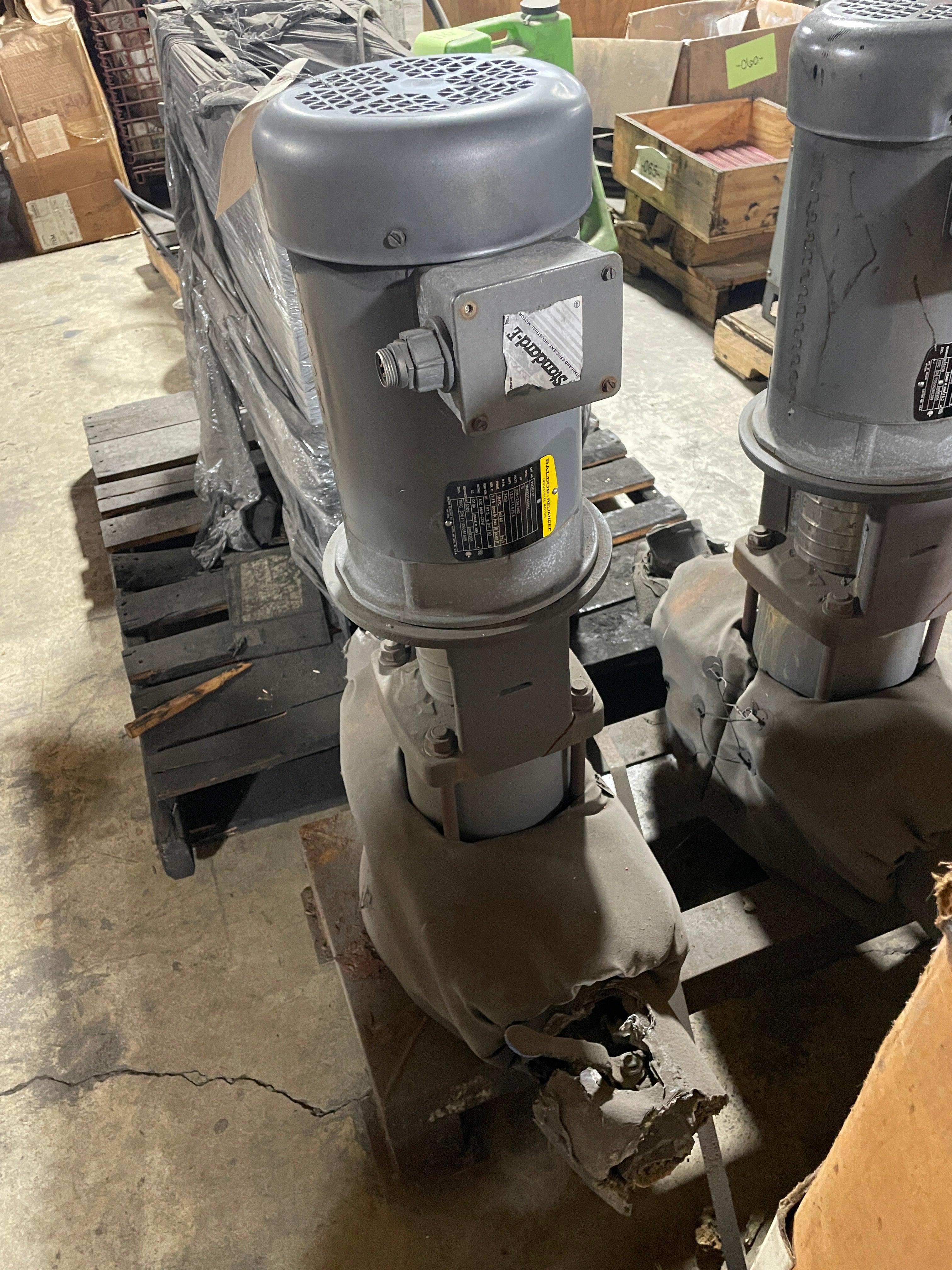 Baldor VM3613T Motor 5HP 3450 RPM 184TC 3PH with Grundfos Pump CR25-50 Lot of 2
