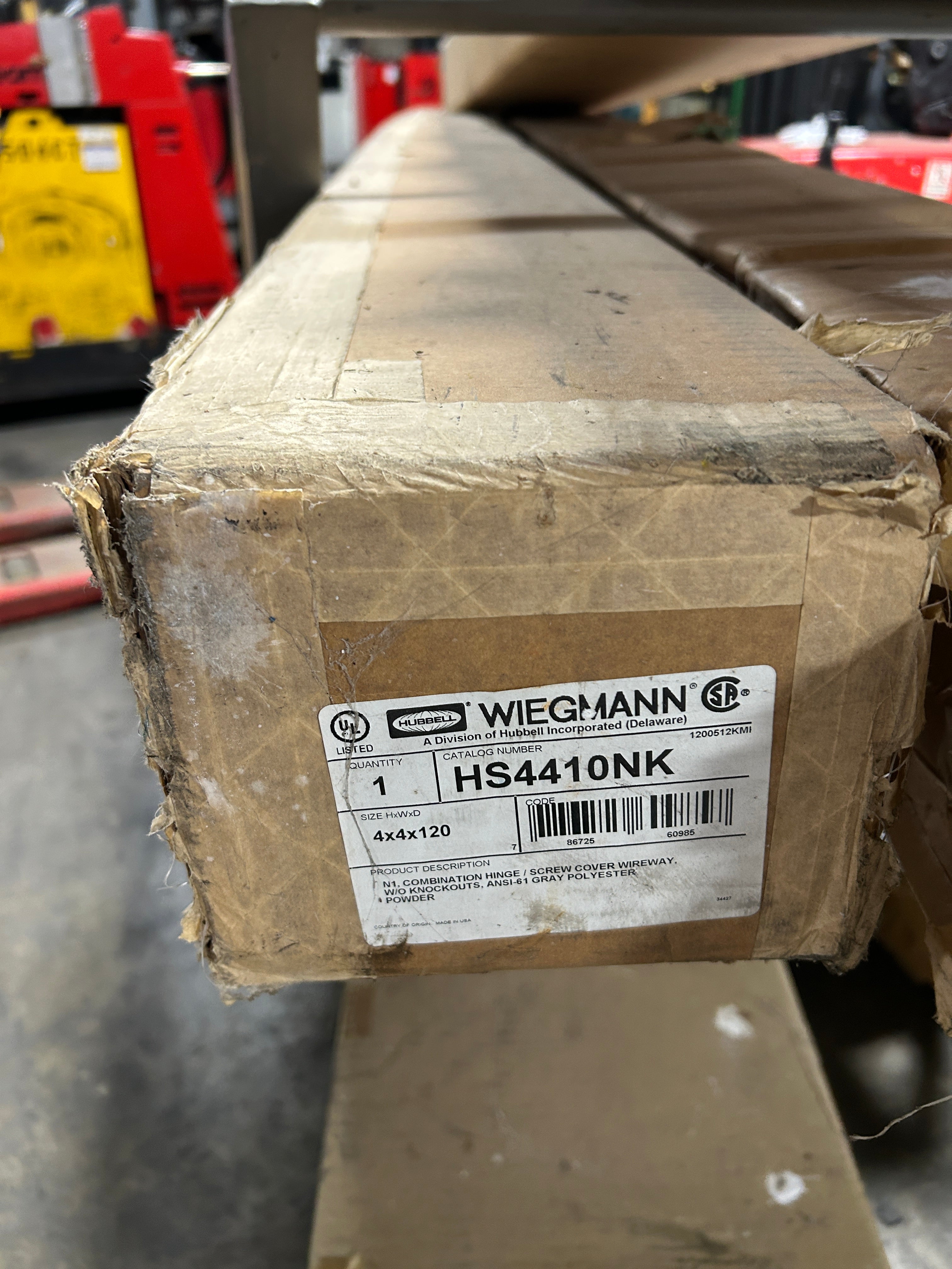 Hubbell Wiegmann HS4410NK Straight Section Electrical Wireway Bus Duct 4x4x120"