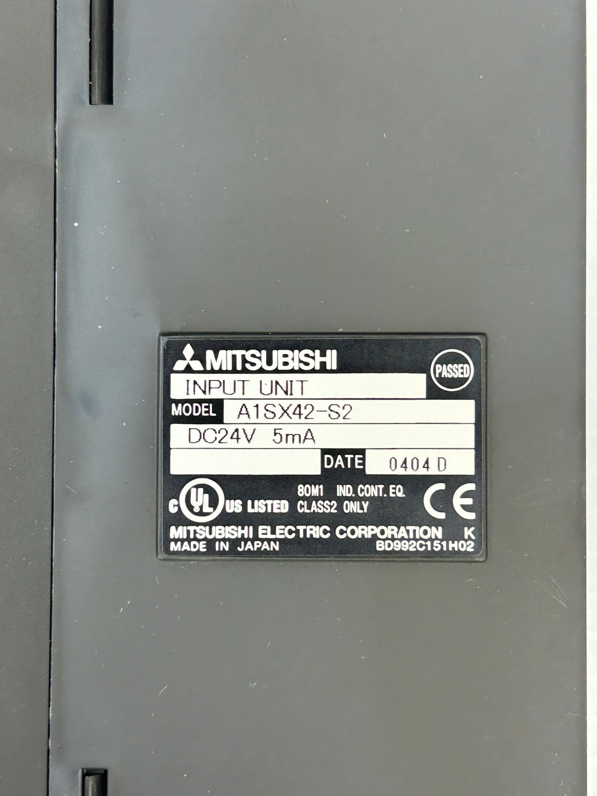 Mitsubishi A1SX42-S2 Input Unit PLC Module 24VDC 5mA
