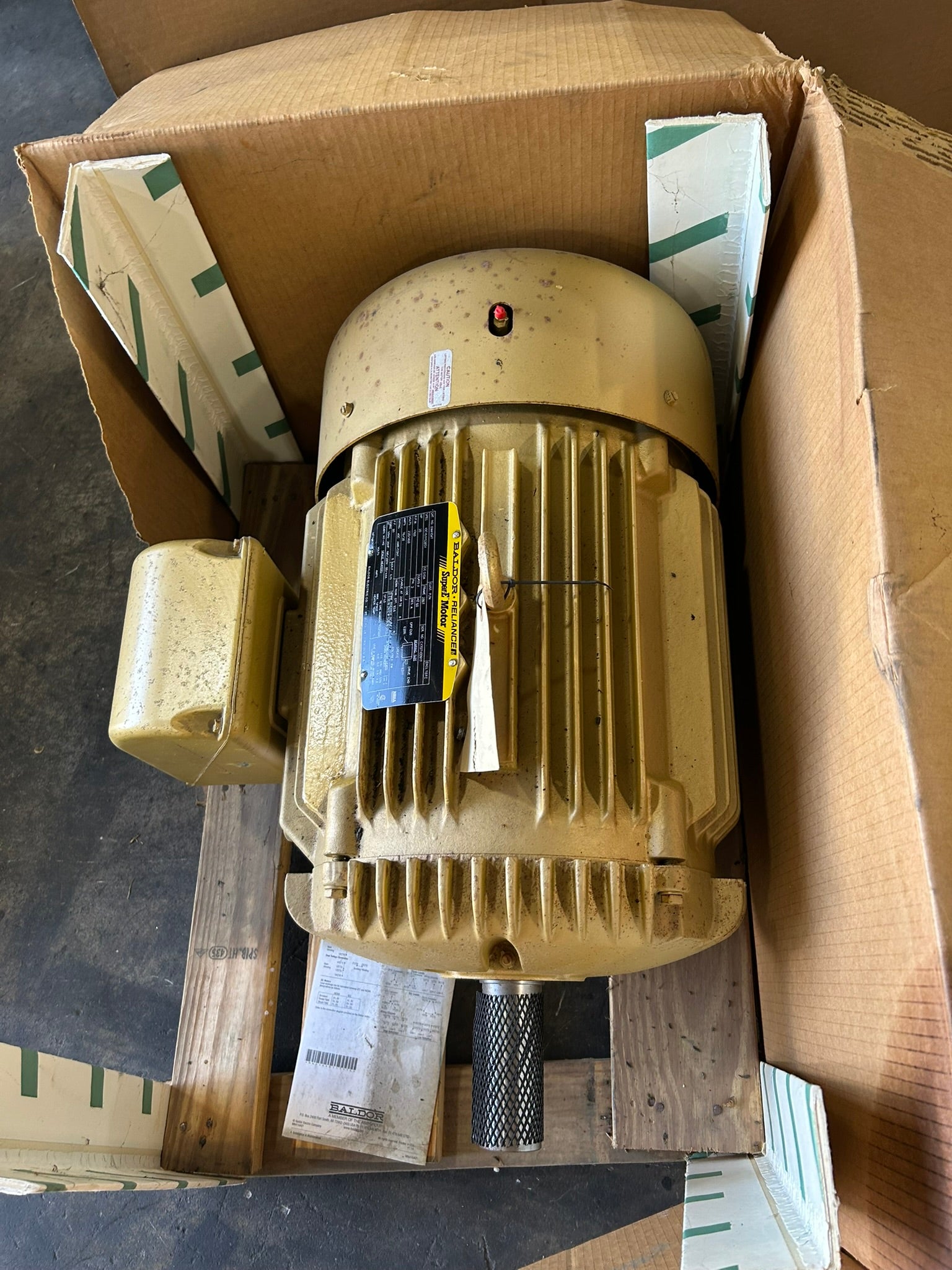 Baldor Reliance EM4104T Super-E Motor 30HP 230/460V 3PH TEFC 1760RPM 286T