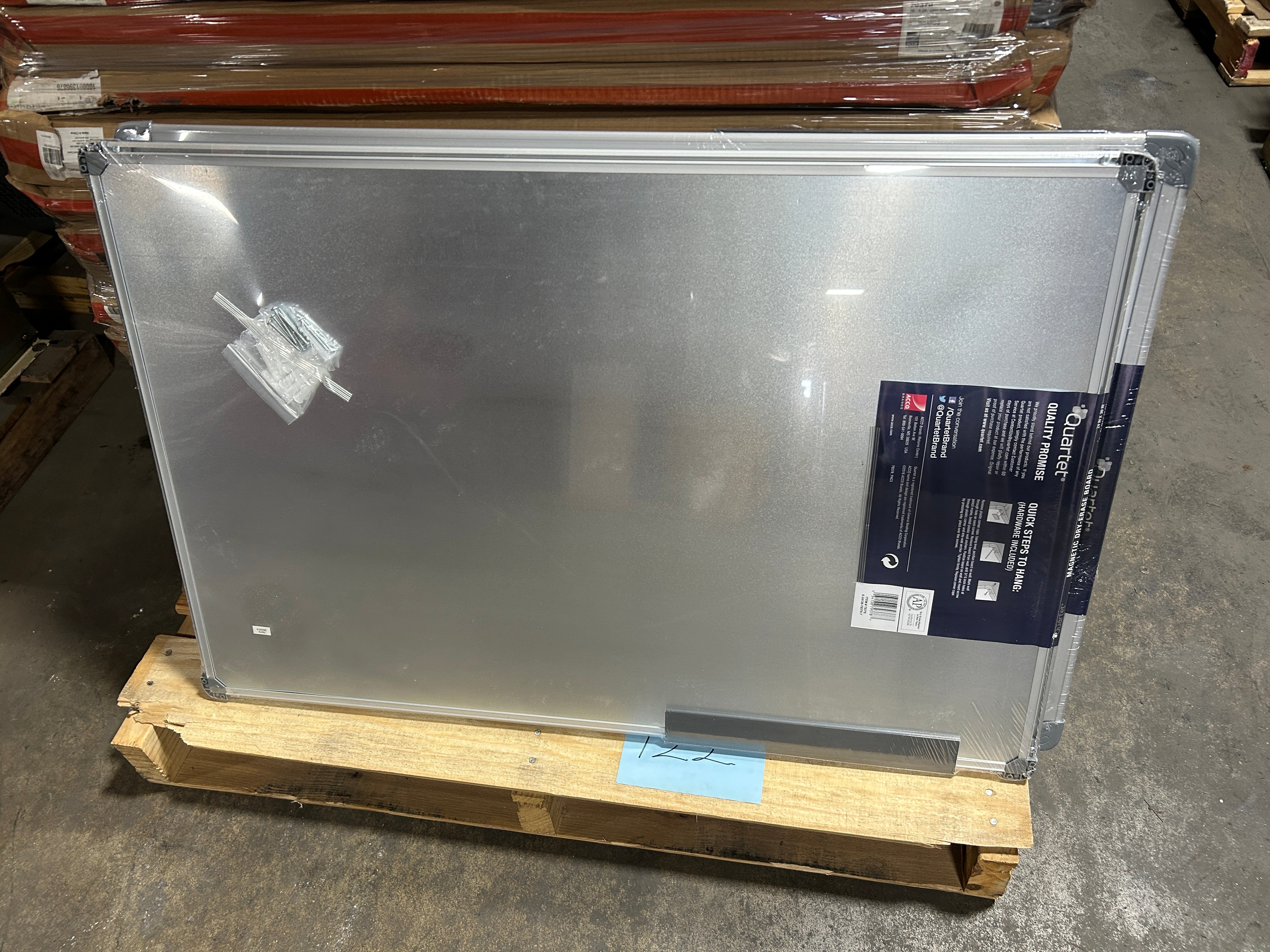 Magnetic Dry Erase White Board 24" x 36" with Markers, Magnets & Weekly Calendar