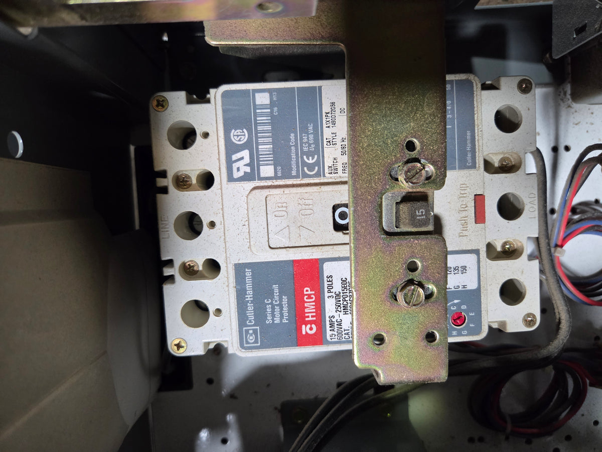 Allen-Bradley 2113B MCC Bucket Size 1 FVNR 3.0HP 3PH 480V 15A Breaker - No Door