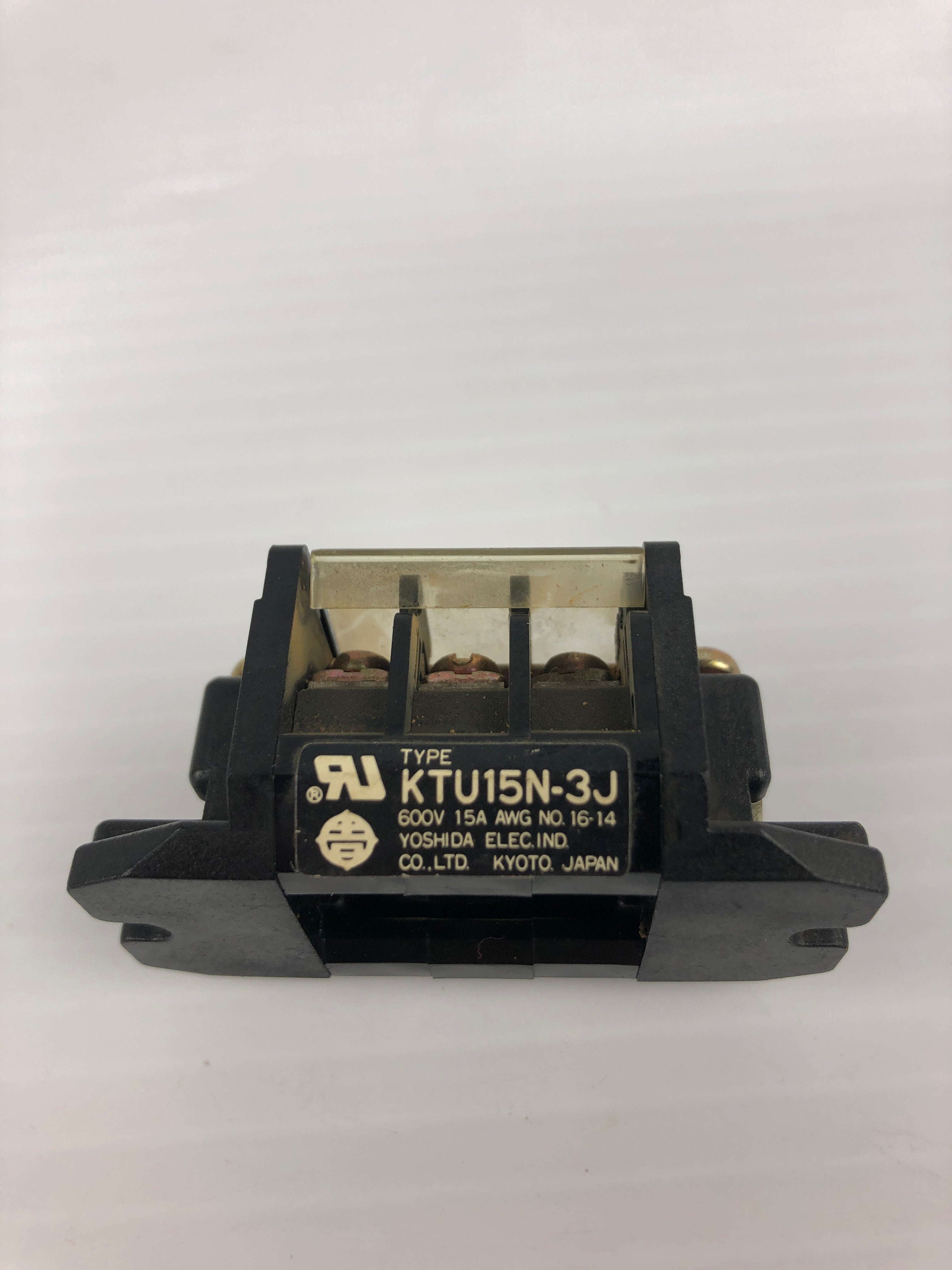 Yoshida Electric KTU15N-3J Terminal Block 600V 15A - Lot of 2