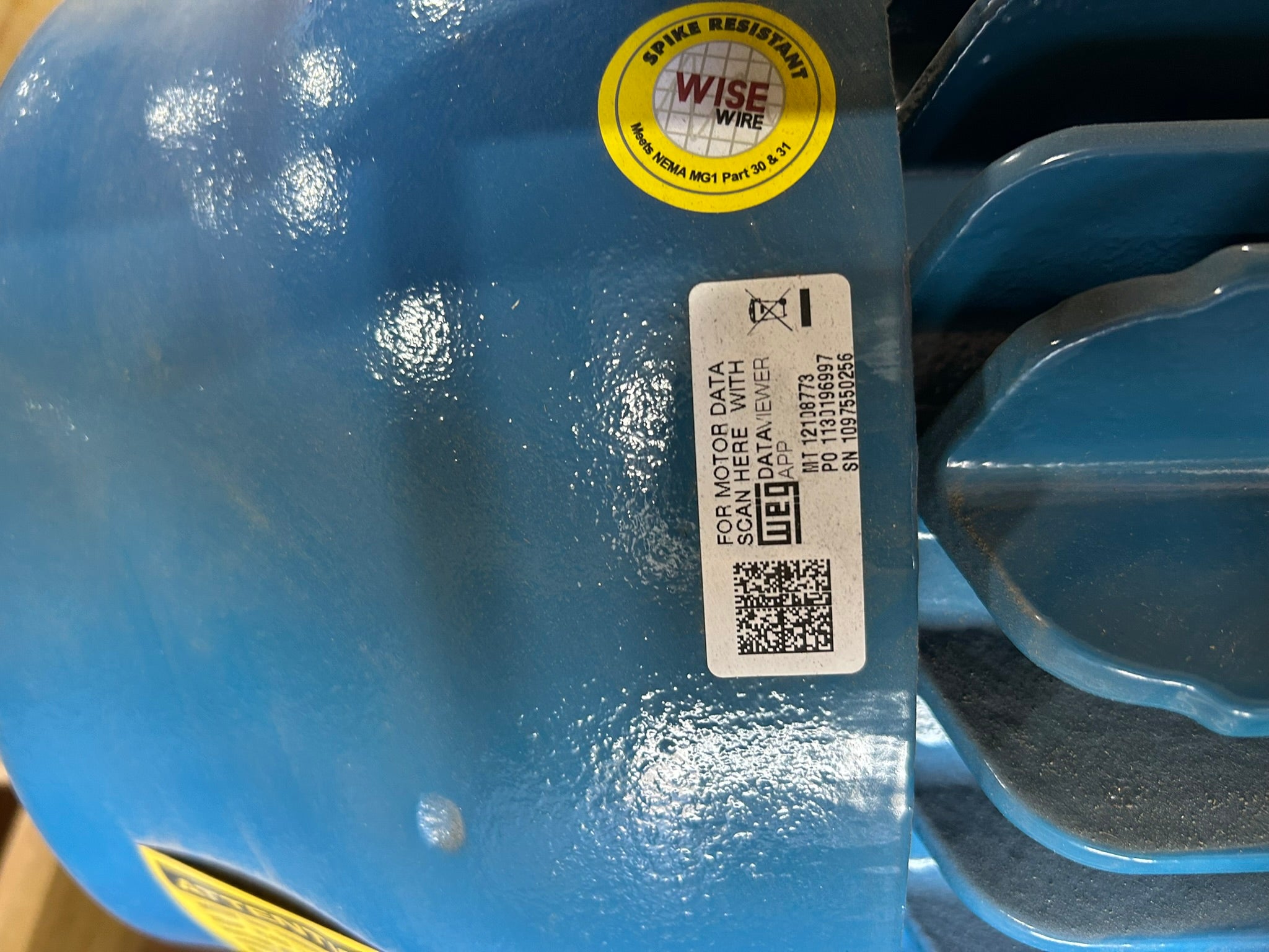Weg 25HP04P284T Electric Motor 3 Phase 25 Hp 284T Frame 230/460 Volt 1770 RPM