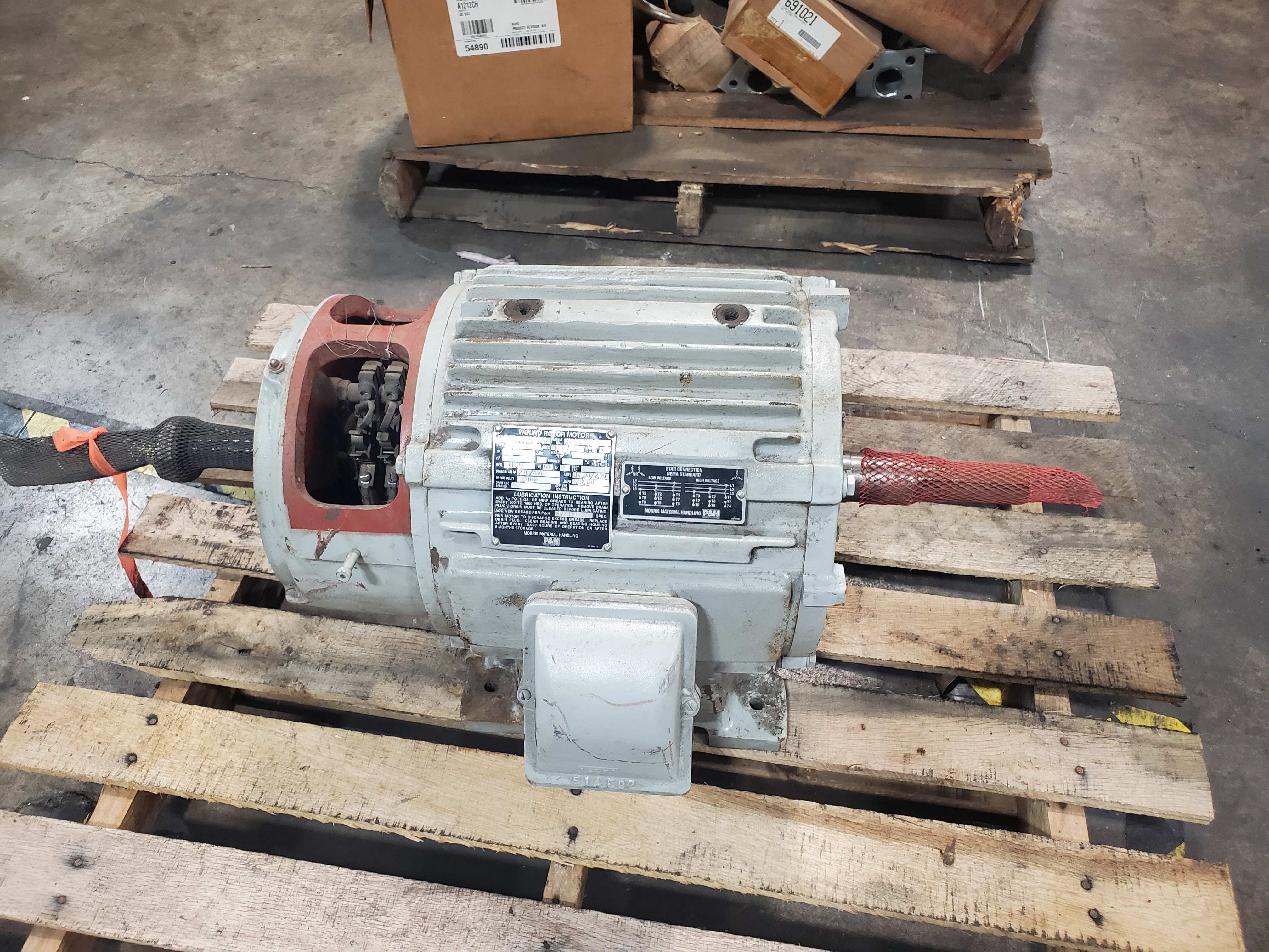 P&H Morris HEW284 Wound Rotor Motor 5 HP 1130 RPM 284M1065A