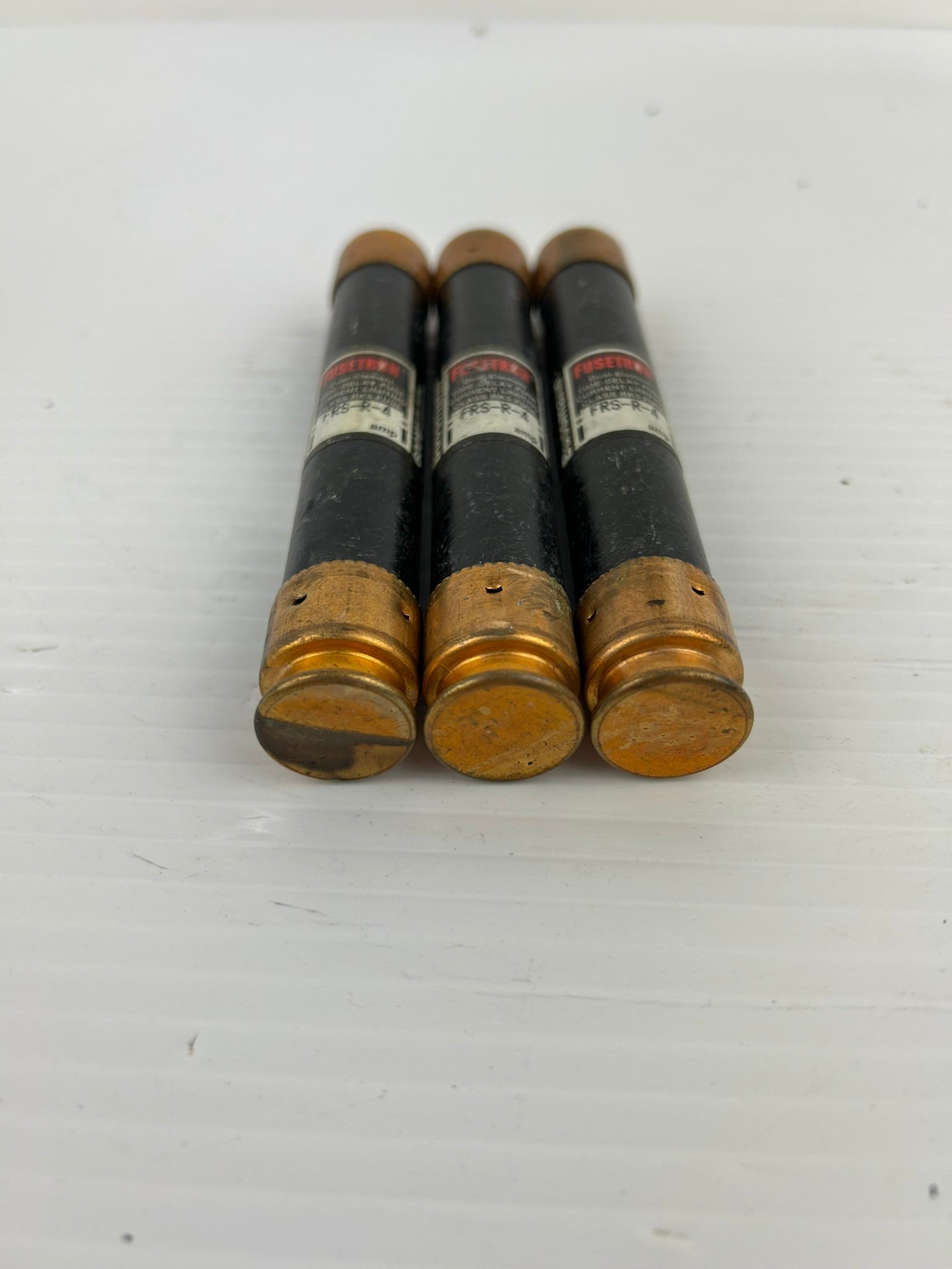 Cooper Bussmann FRS-R-4 Fusetron Dual Element Time Delay Fuse 600V 4A - Lot of 3