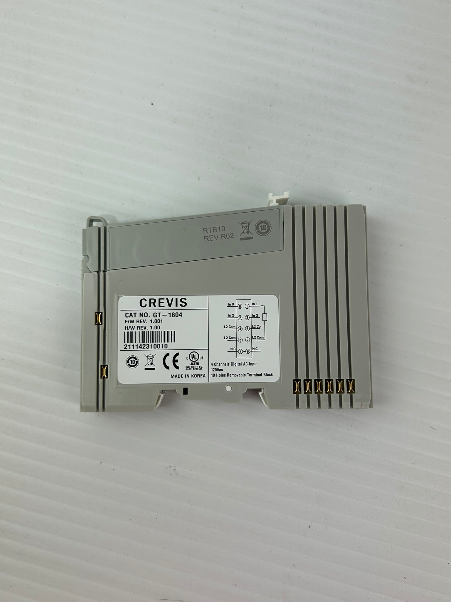 CREVIS GT-1804 FnIO-G 4 Channels Digital AC Input Module 120VAC FieldBus I/O