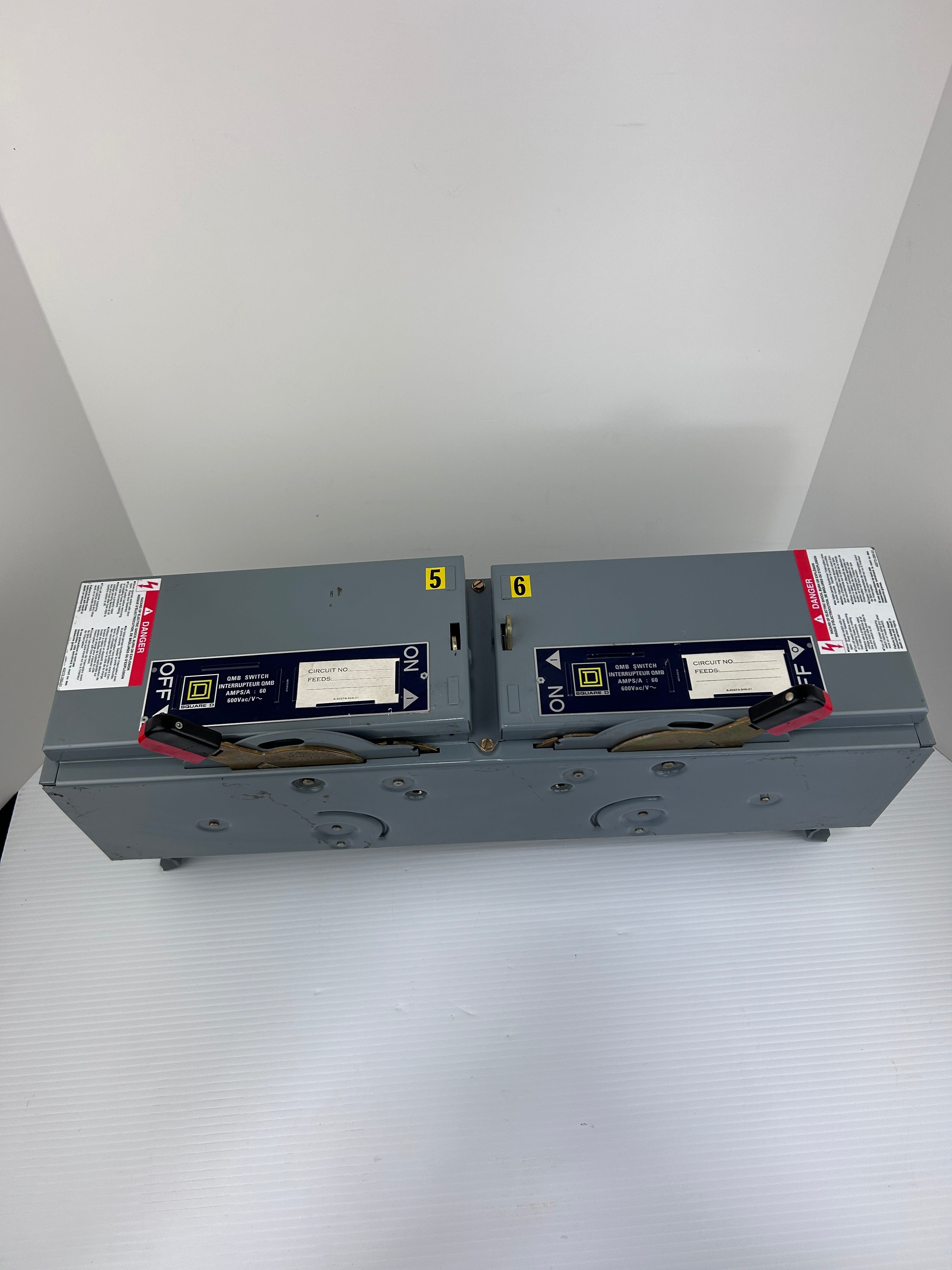 Square D QMB362TWRK Fusible Twin Branch Panelboard Switch Ser E1 60A 3PH 600 VAC