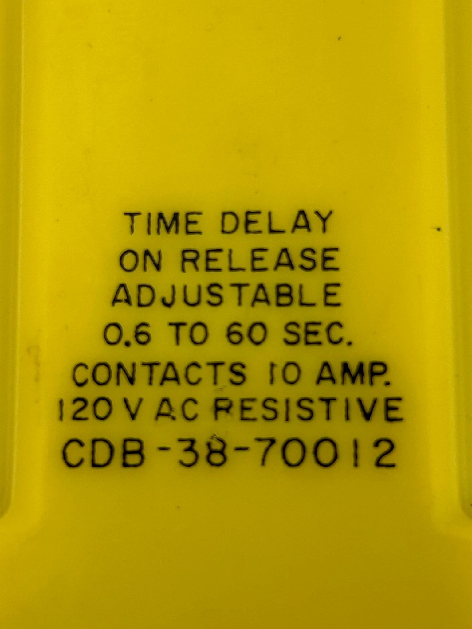 Potter & Brumfield CDB-38-70012 Time Delay Relay 0.6-60Sec 120VAC - Lot of 2
