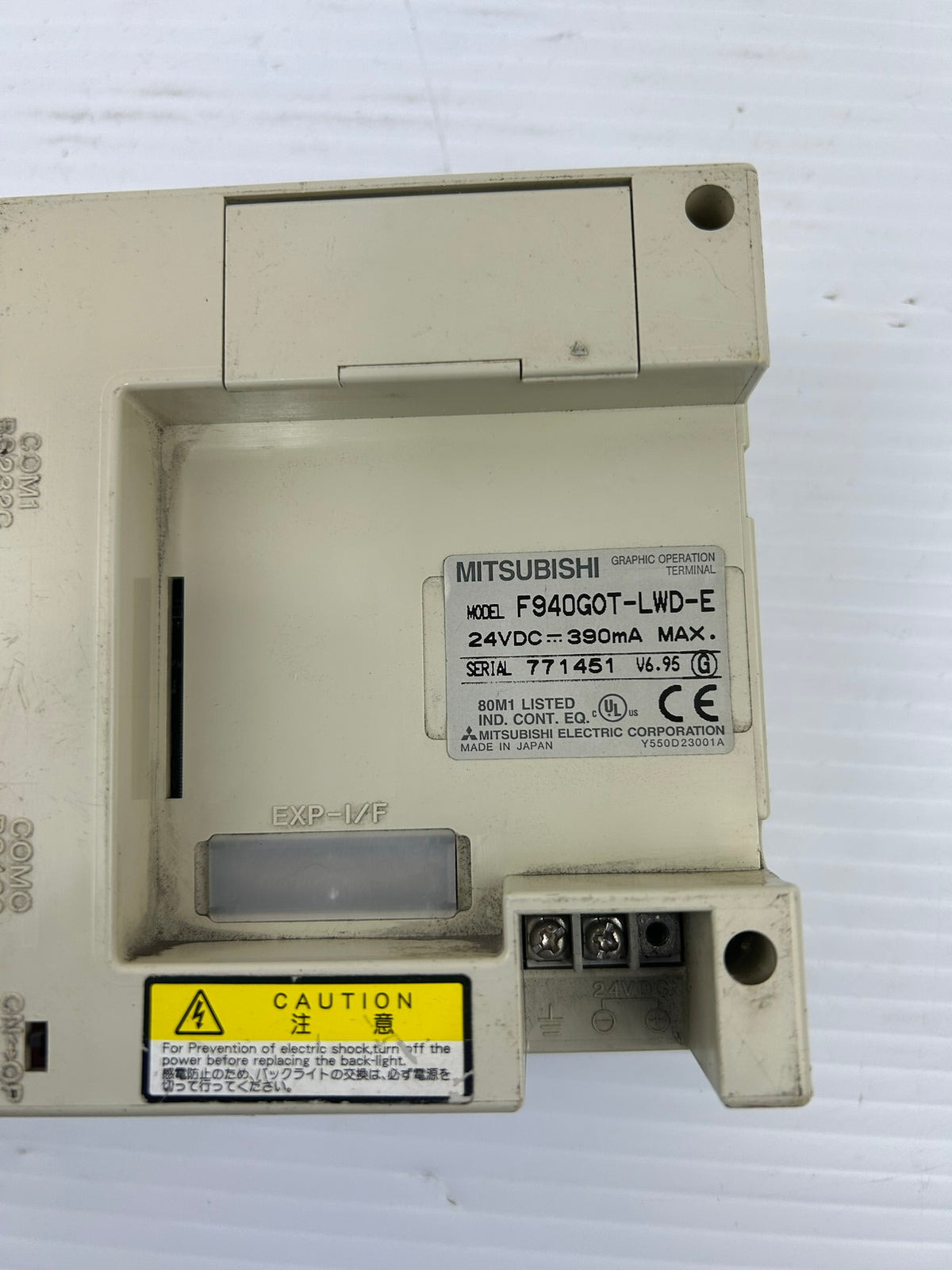 Mitsubishi F940GOT-LWD-E Graphic Operation Terminal Programmable Controller