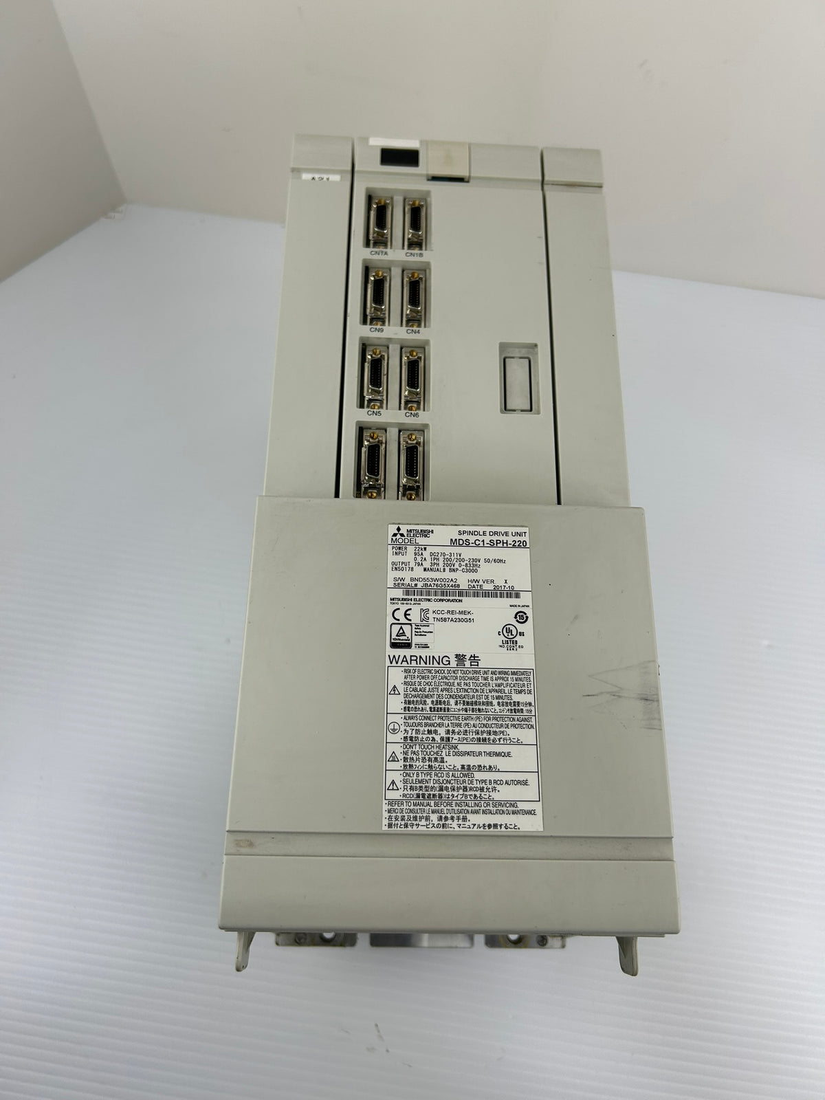 Mitsubishi MDS-C1-SPH-220 Spindle Drive 22kW 200V CNC Industrial Unit