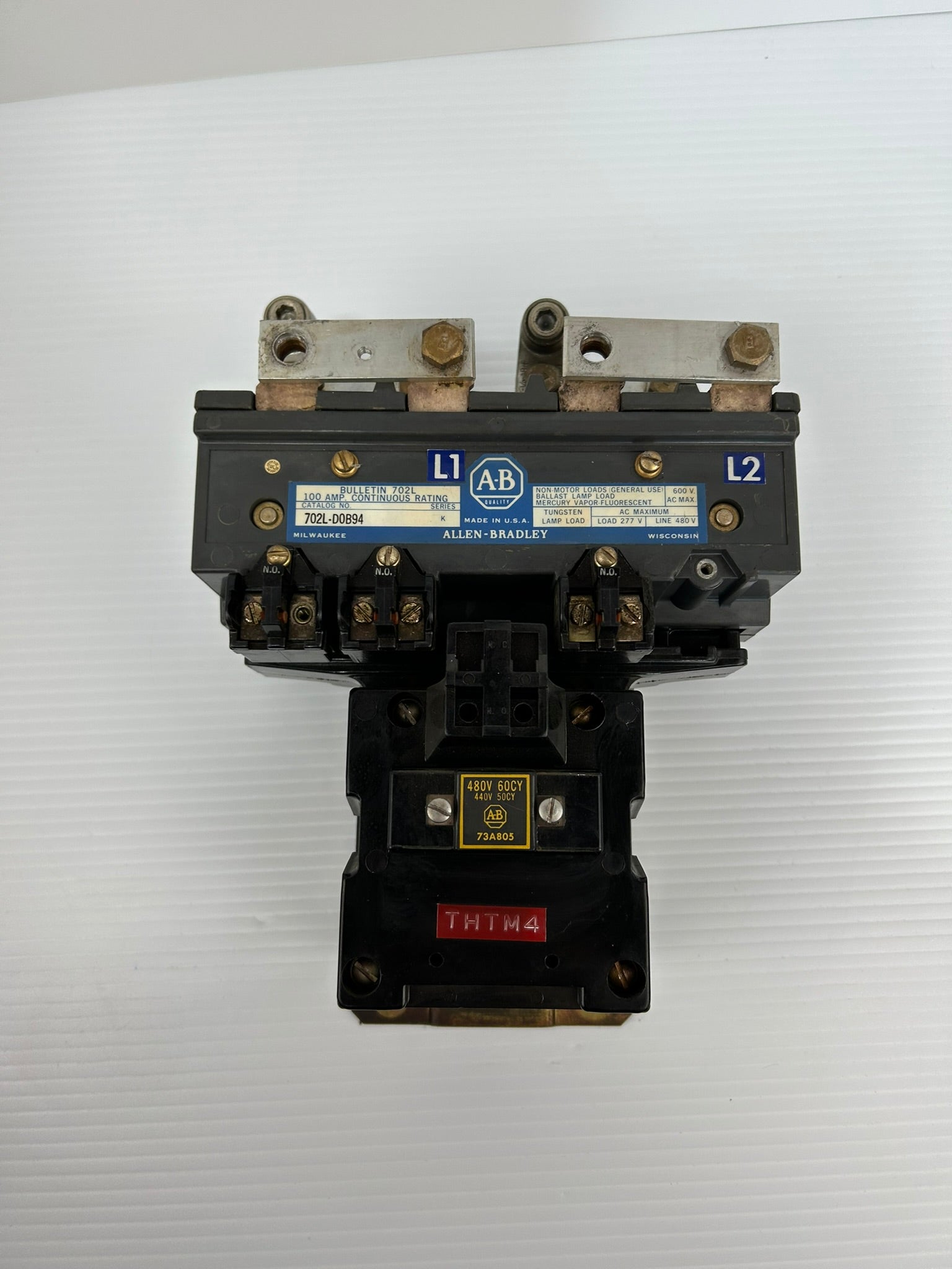 Allen Bradley 702L-D0B94 Contactor 100 Amp Series K Bulletin 702L