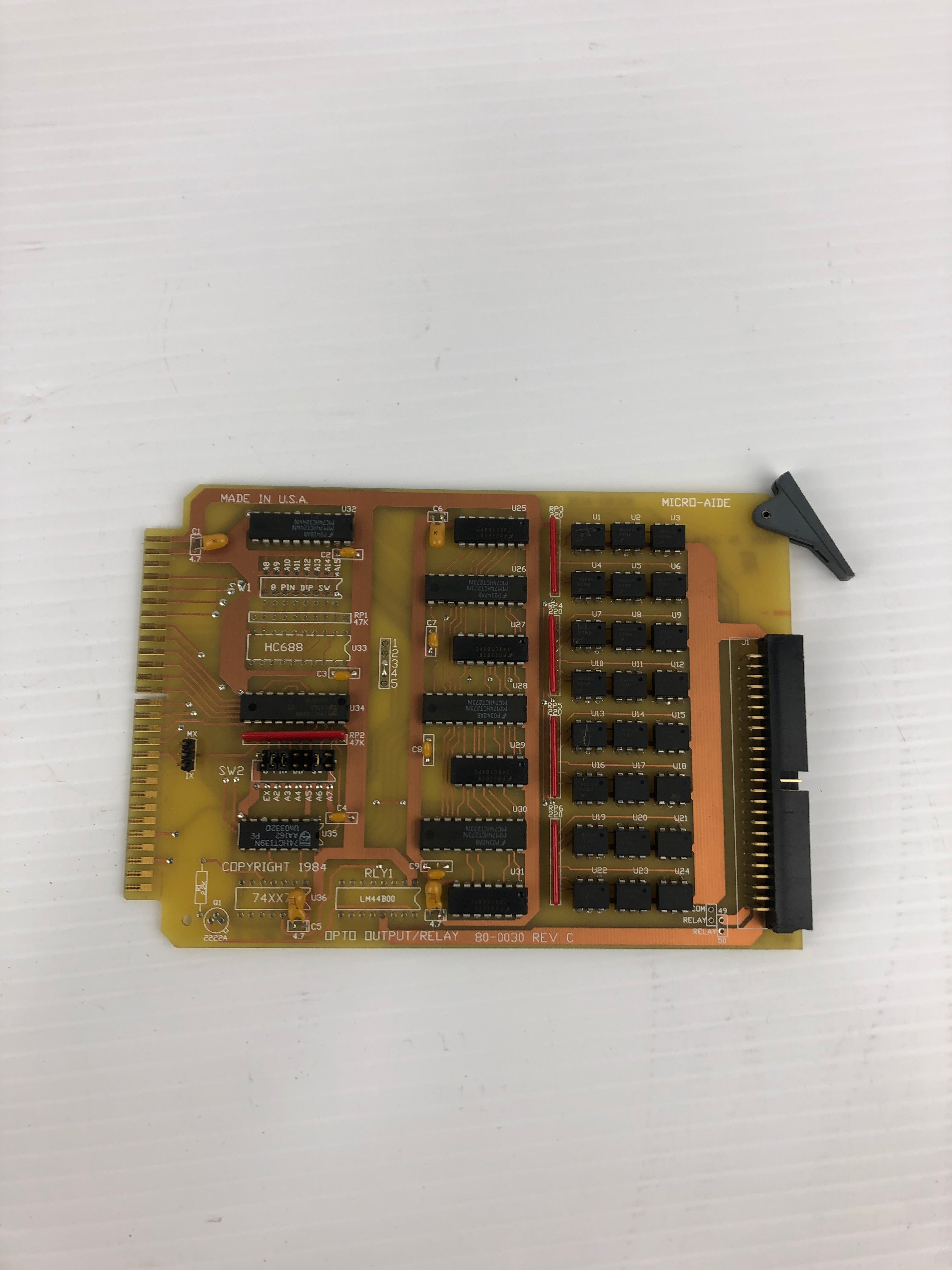 Micro-Aide 80-0030 Opto Output Relay Circuit Board Rev C
