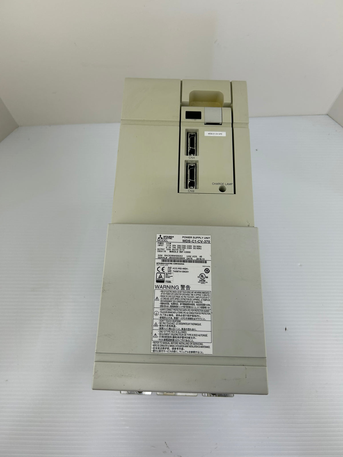 Mitsubishi MDS-C1-CV-370 Power Supply Unit 37kW 270-311VDC 200-230V
