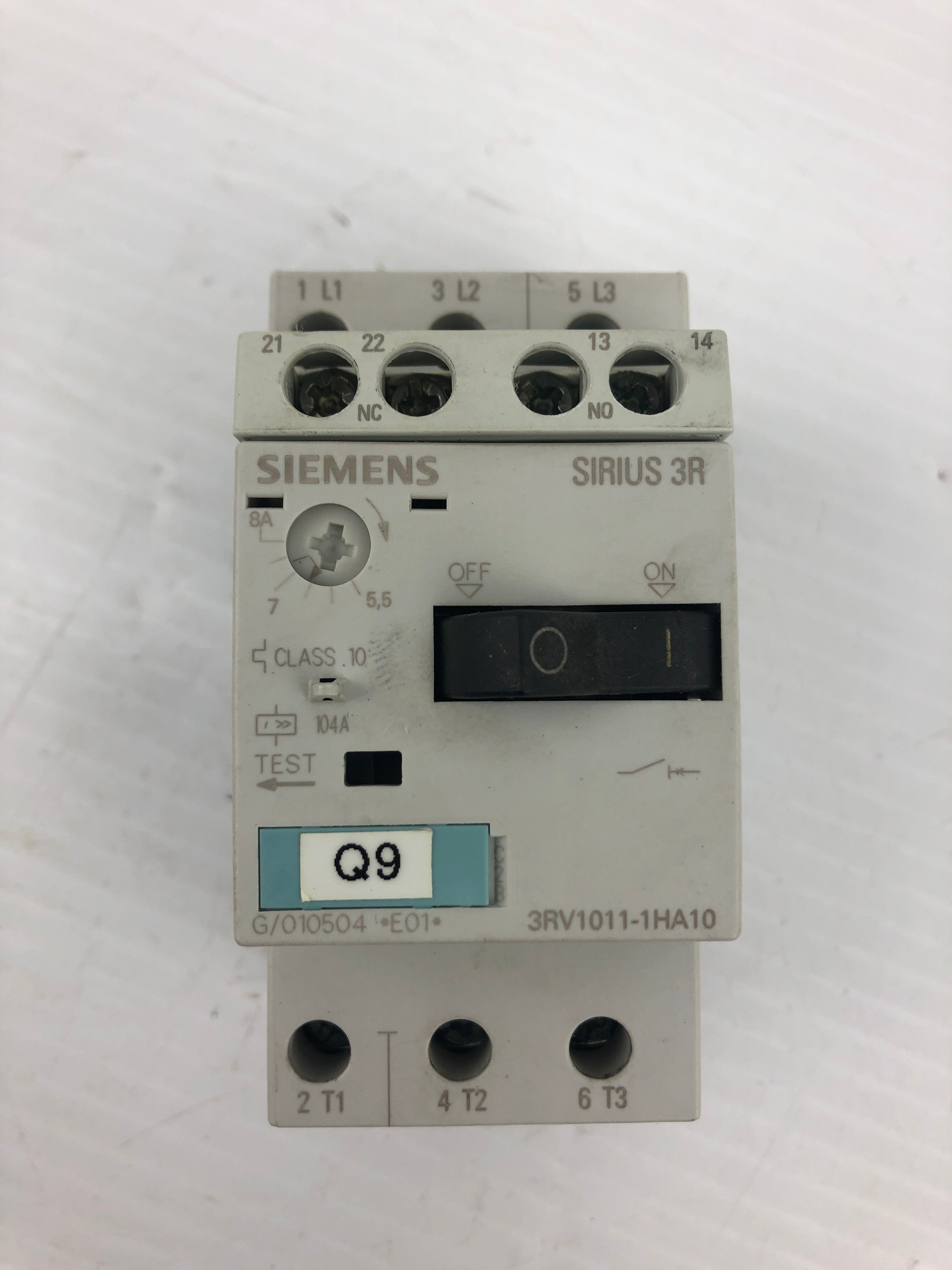 Siemens 3RV1011-1HA10 Circuit Breaker Sirius 3R