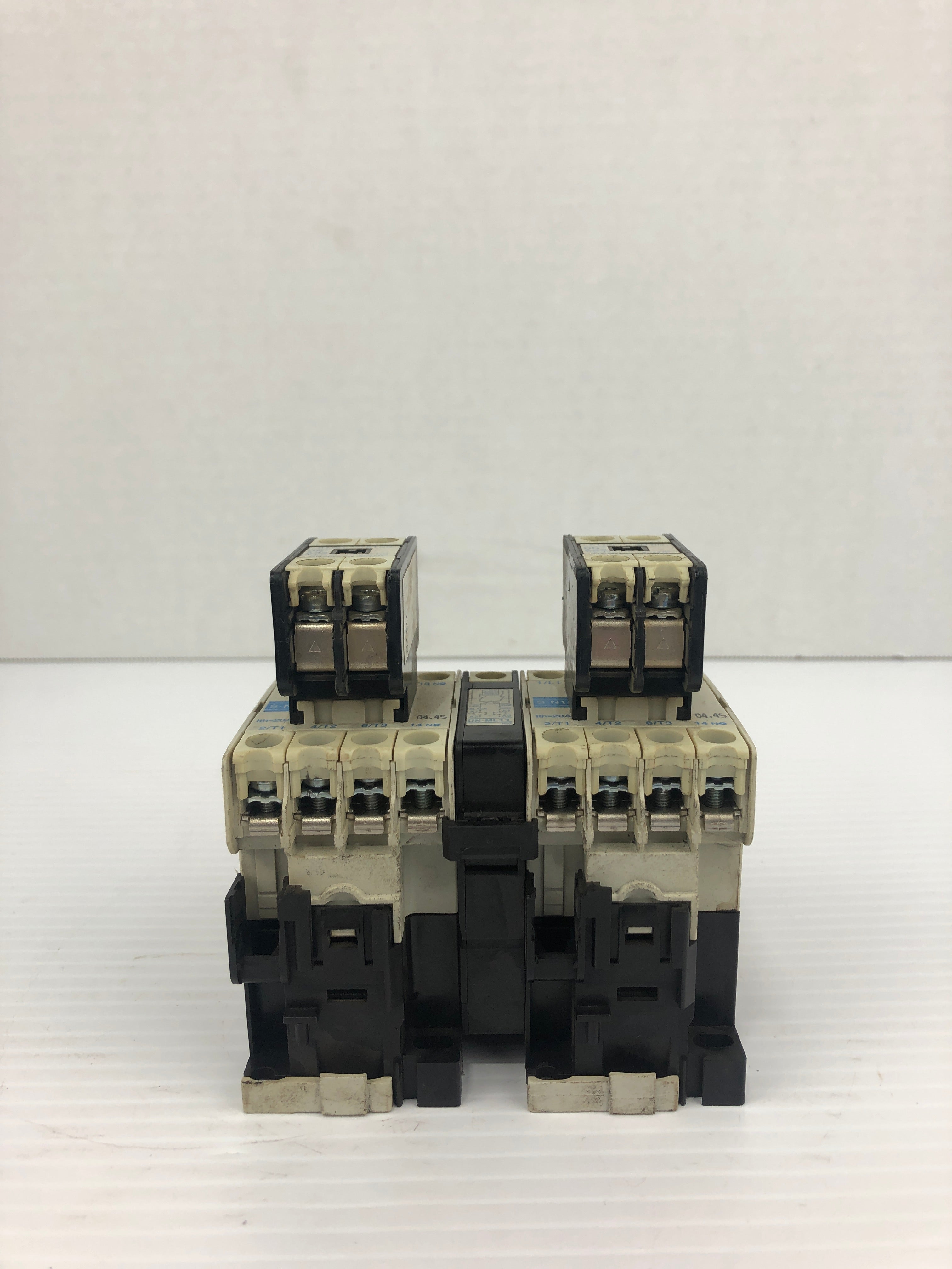 Mitsubishi S-N10 Magnetic Contactor UN-AX2 Auxiliary Contact Block - Lot of 2