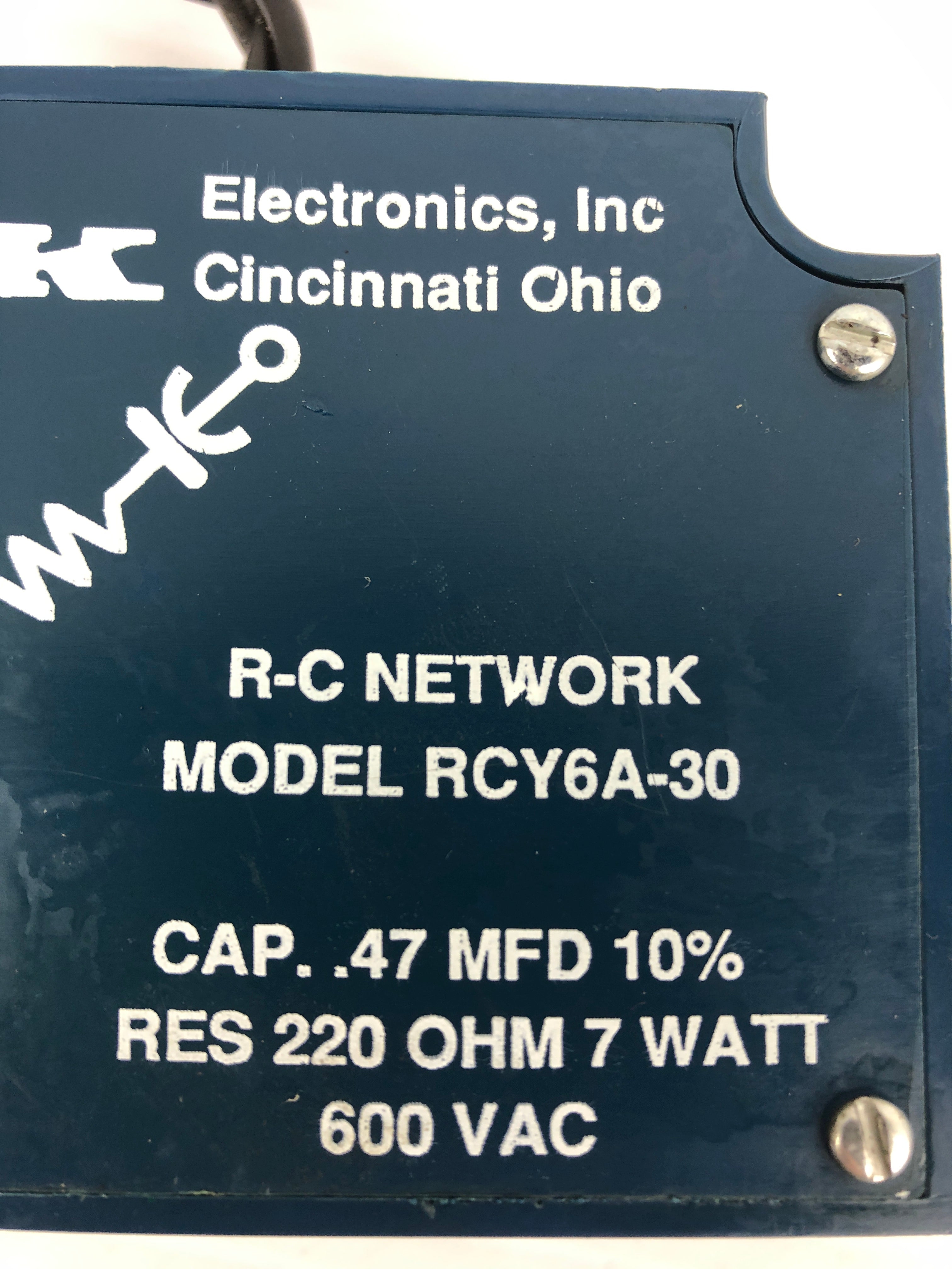 R-K Electronics RCY6A-30 Network Suppressor 600VAC 220Ω 7 Watt