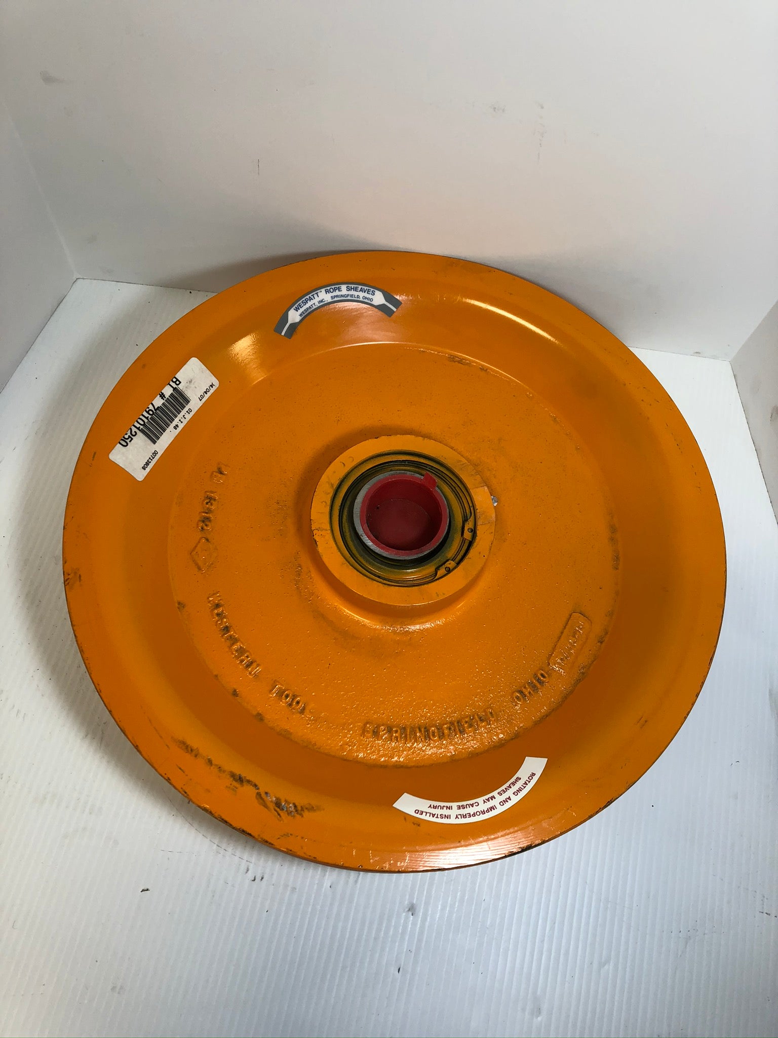 Western Tool PB 1312 Wespatt Rope Sheave Orange 79101250