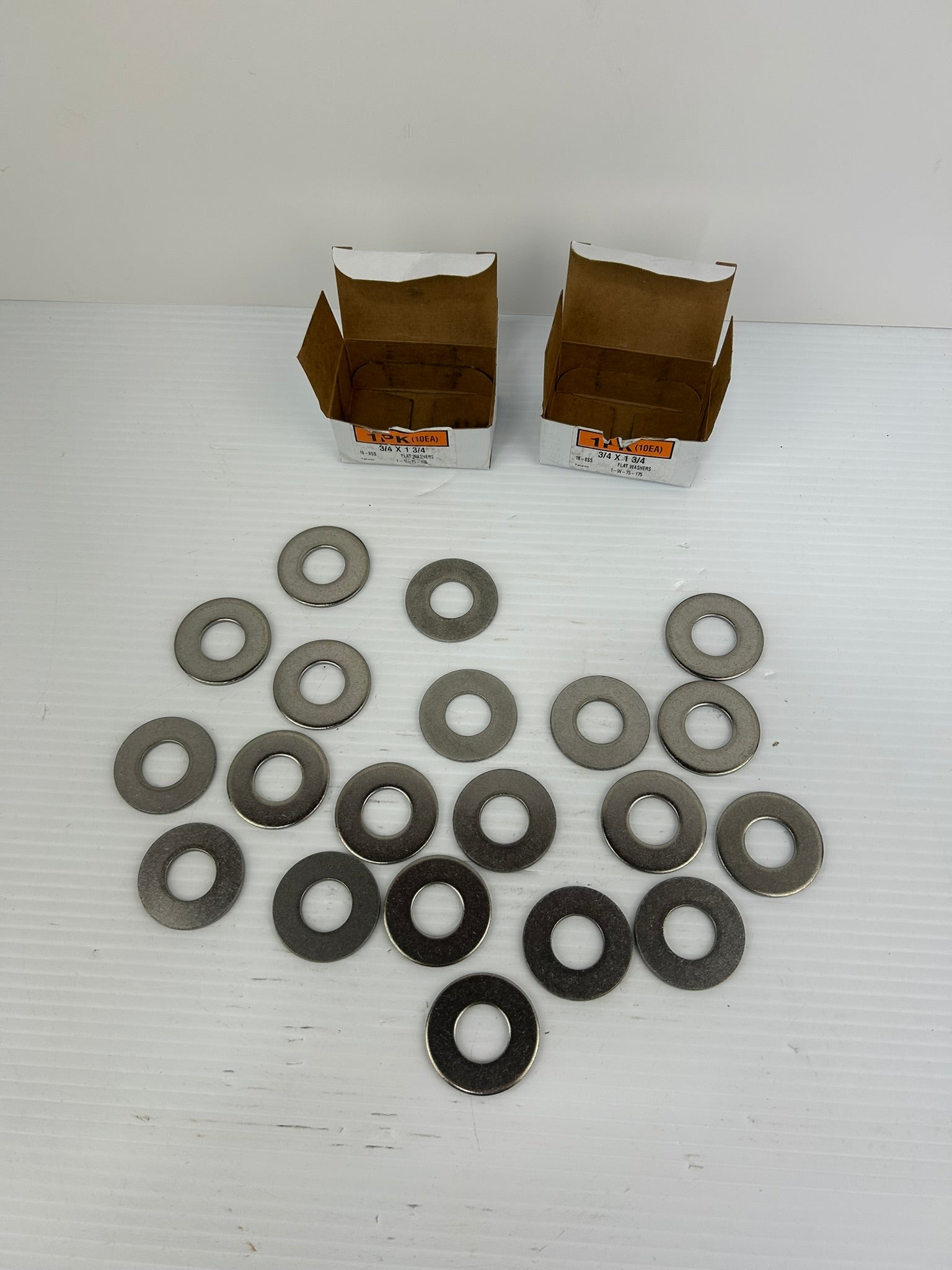 1-W-75-175 Flat Washers 3/4 x 1-3/4 18-8SS - Lot of 20