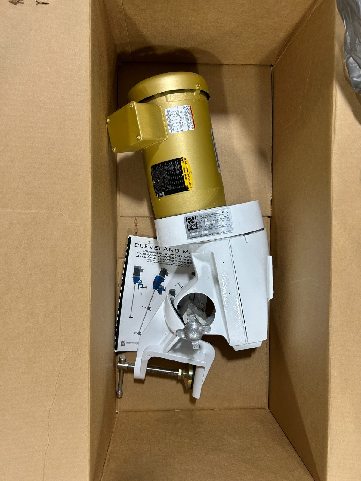 Cleveland Mixer RG-6 Clockwise Impeller 5:1 Gear Ratio with Baldor 1.5HP Motor